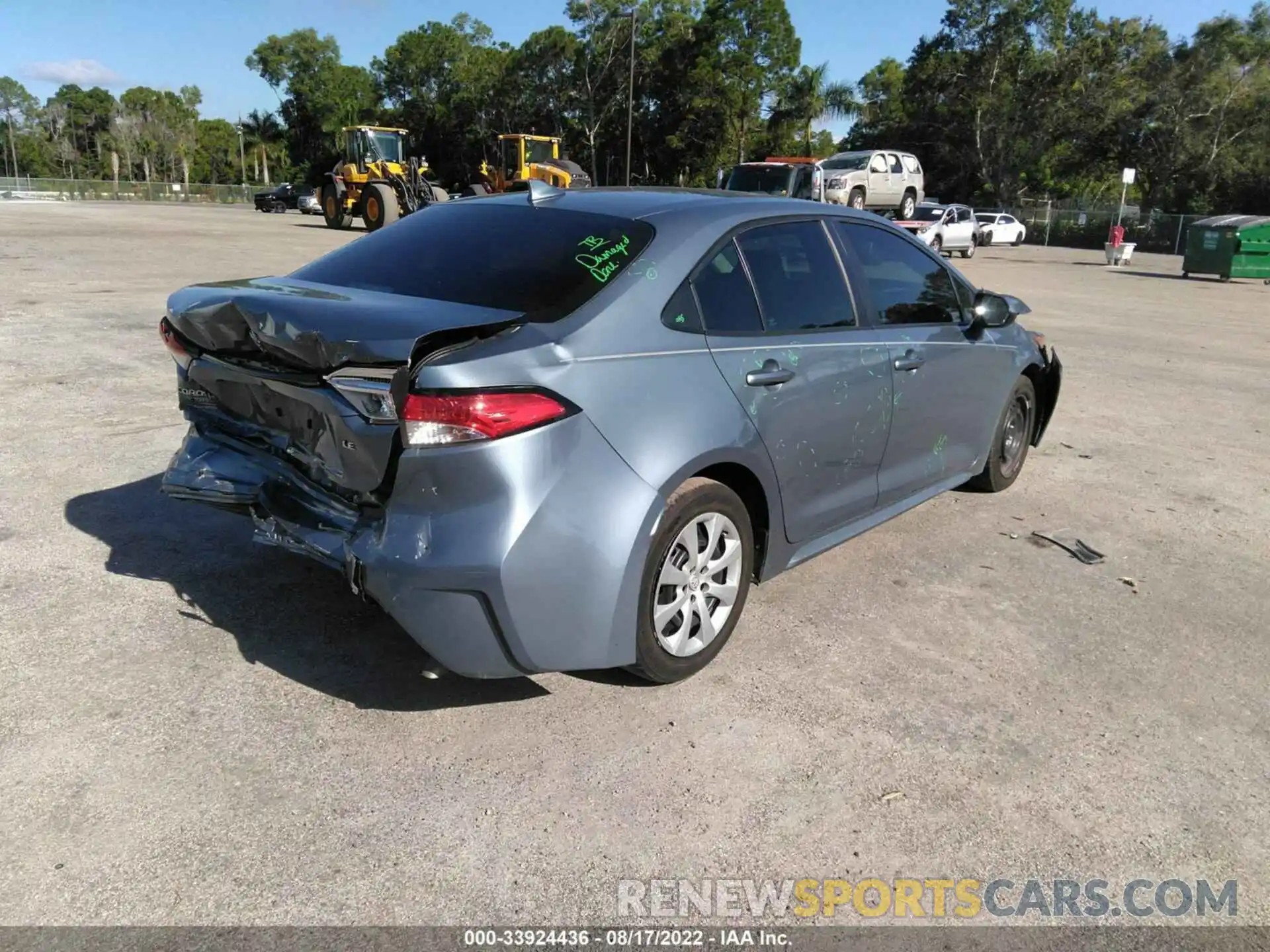 4 Photograph of a damaged car 5YFEPMAE4MP153110 TOYOTA COROLLA 2021