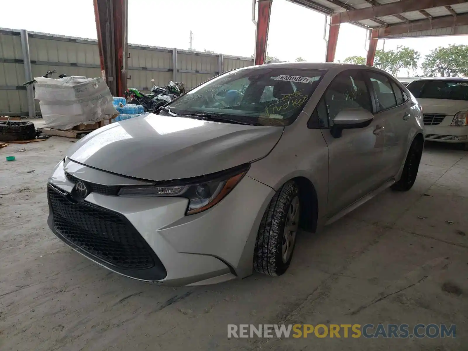 2 Photograph of a damaged car 5YFEPMAE4MP153687 TOYOTA COROLLA 2021