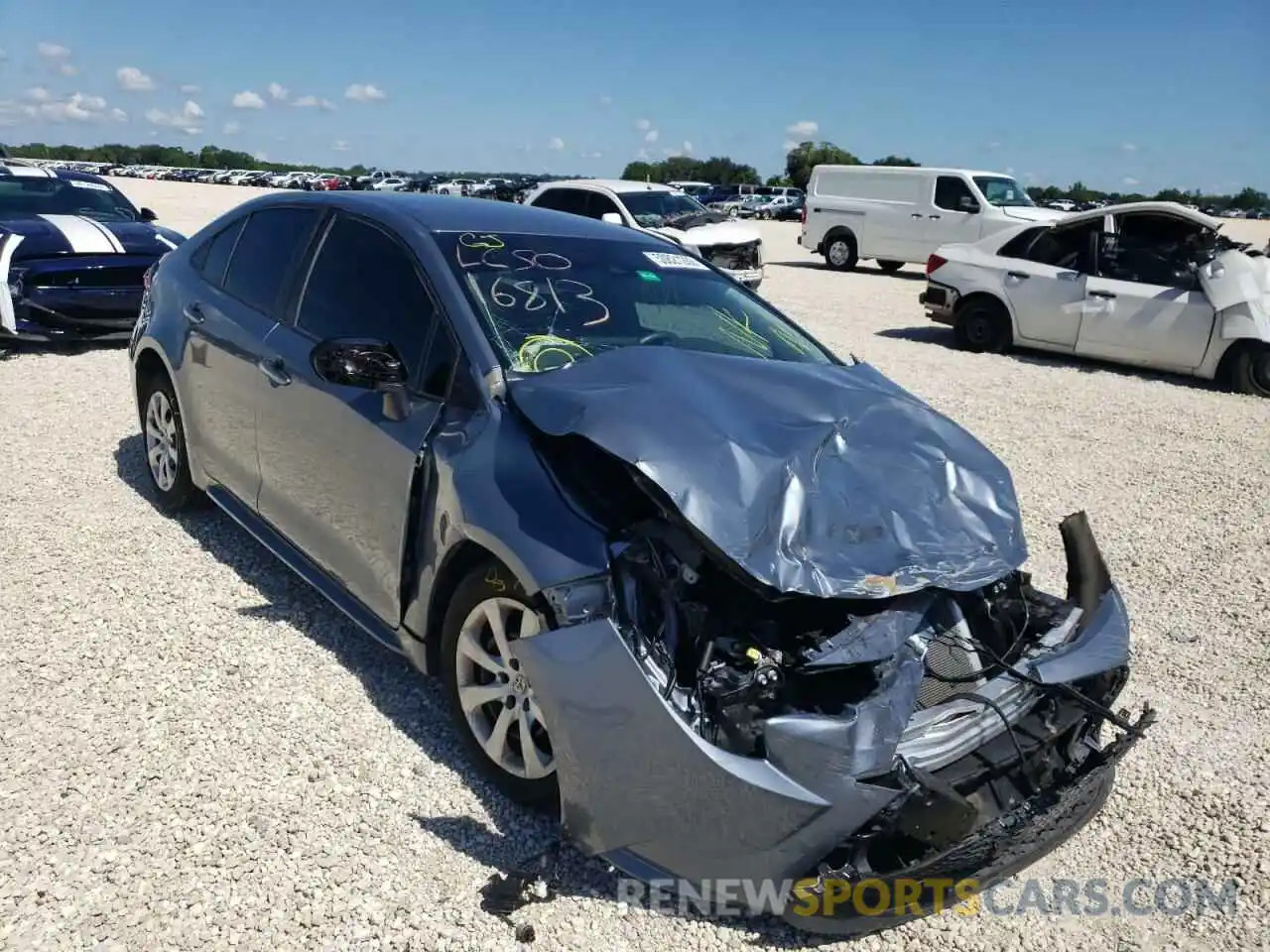 1 Photograph of a damaged car 5YFEPMAE4MP154452 TOYOTA COROLLA 2021