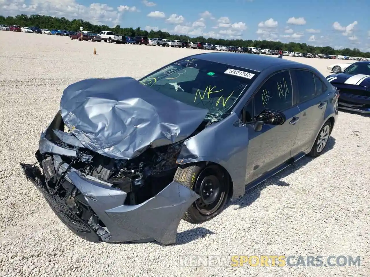 2 Photograph of a damaged car 5YFEPMAE4MP154452 TOYOTA COROLLA 2021