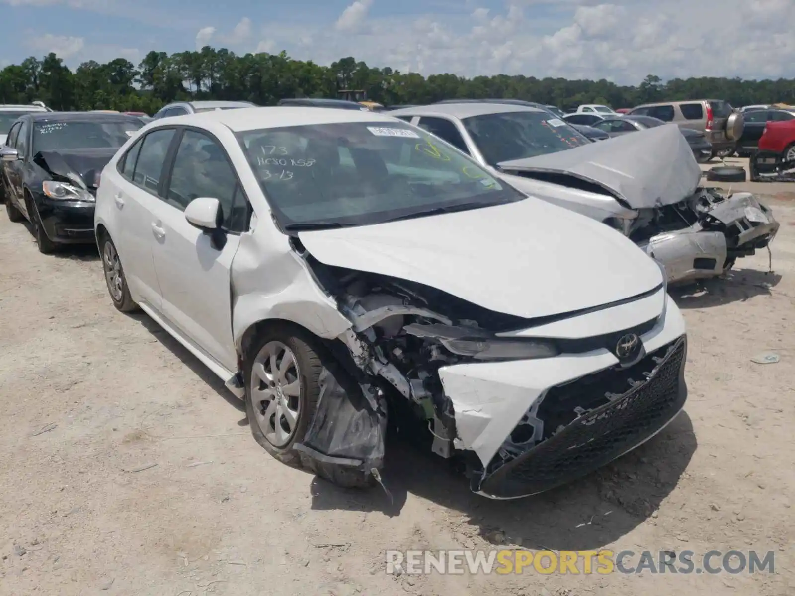 1 Photograph of a damaged car 5YFEPMAE4MP156279 TOYOTA COROLLA 2021