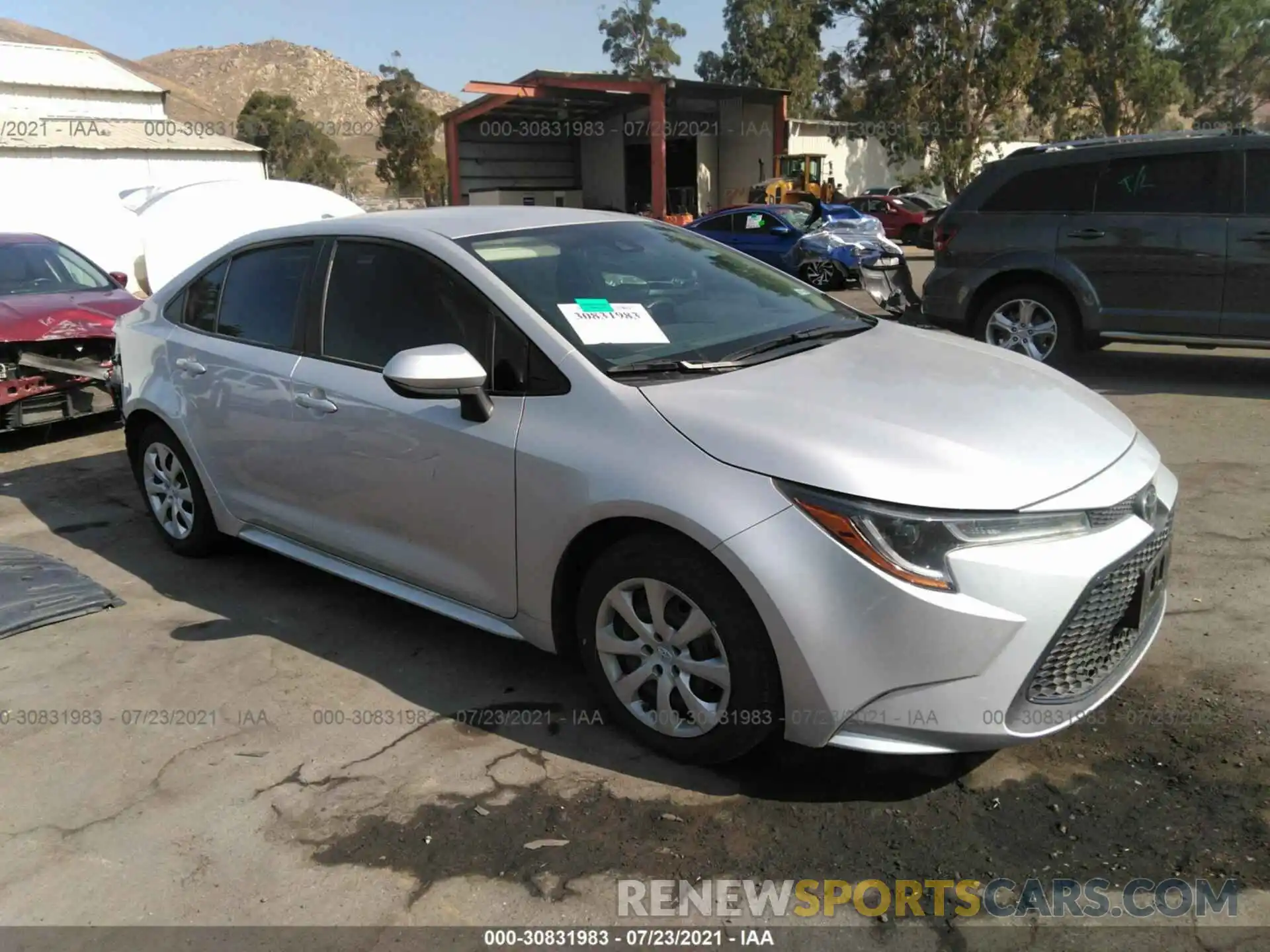 1 Photograph of a damaged car 5YFEPMAE4MP156380 TOYOTA COROLLA 2021