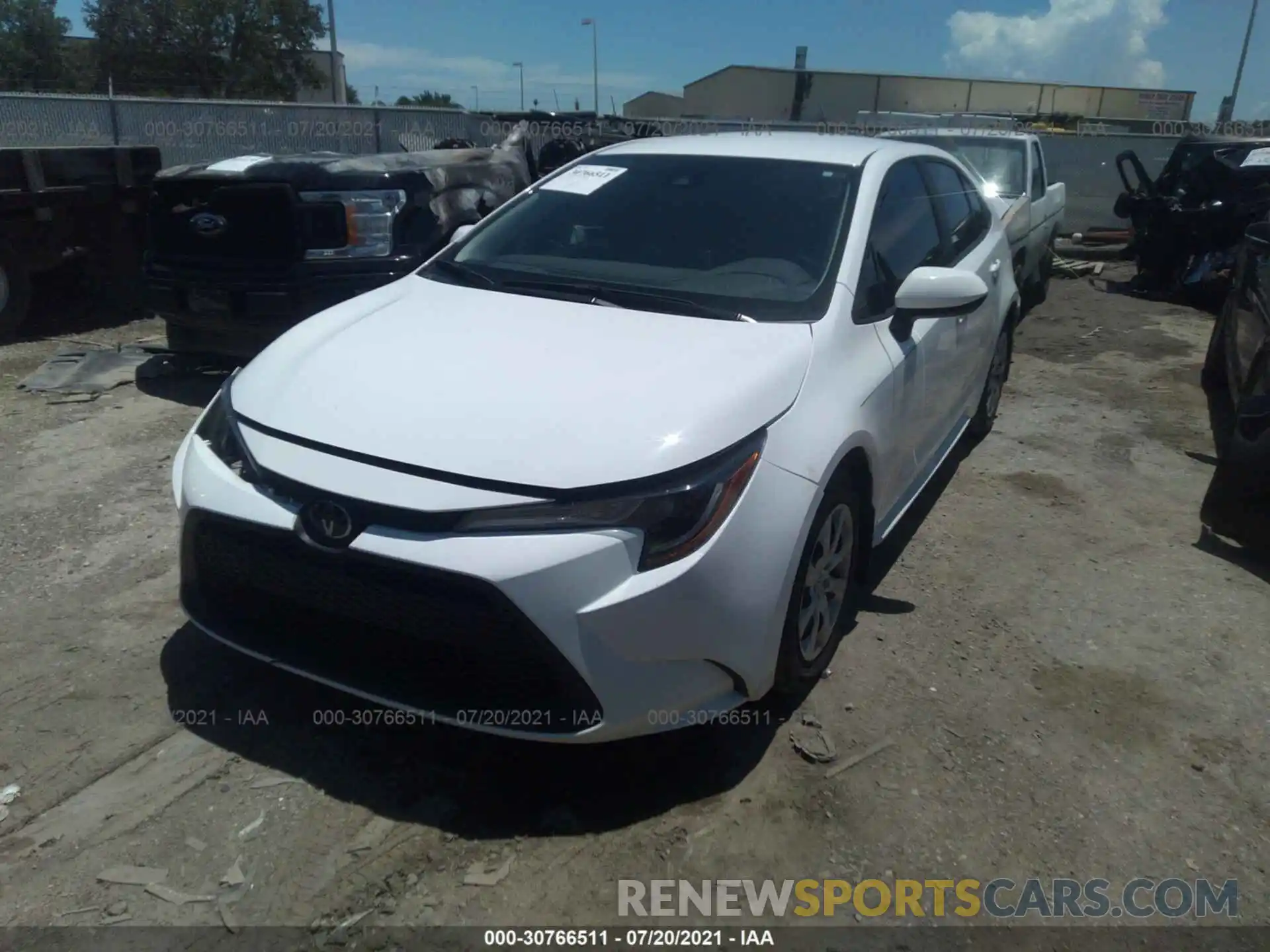 2 Photograph of a damaged car 5YFEPMAE4MP156993 TOYOTA COROLLA 2021