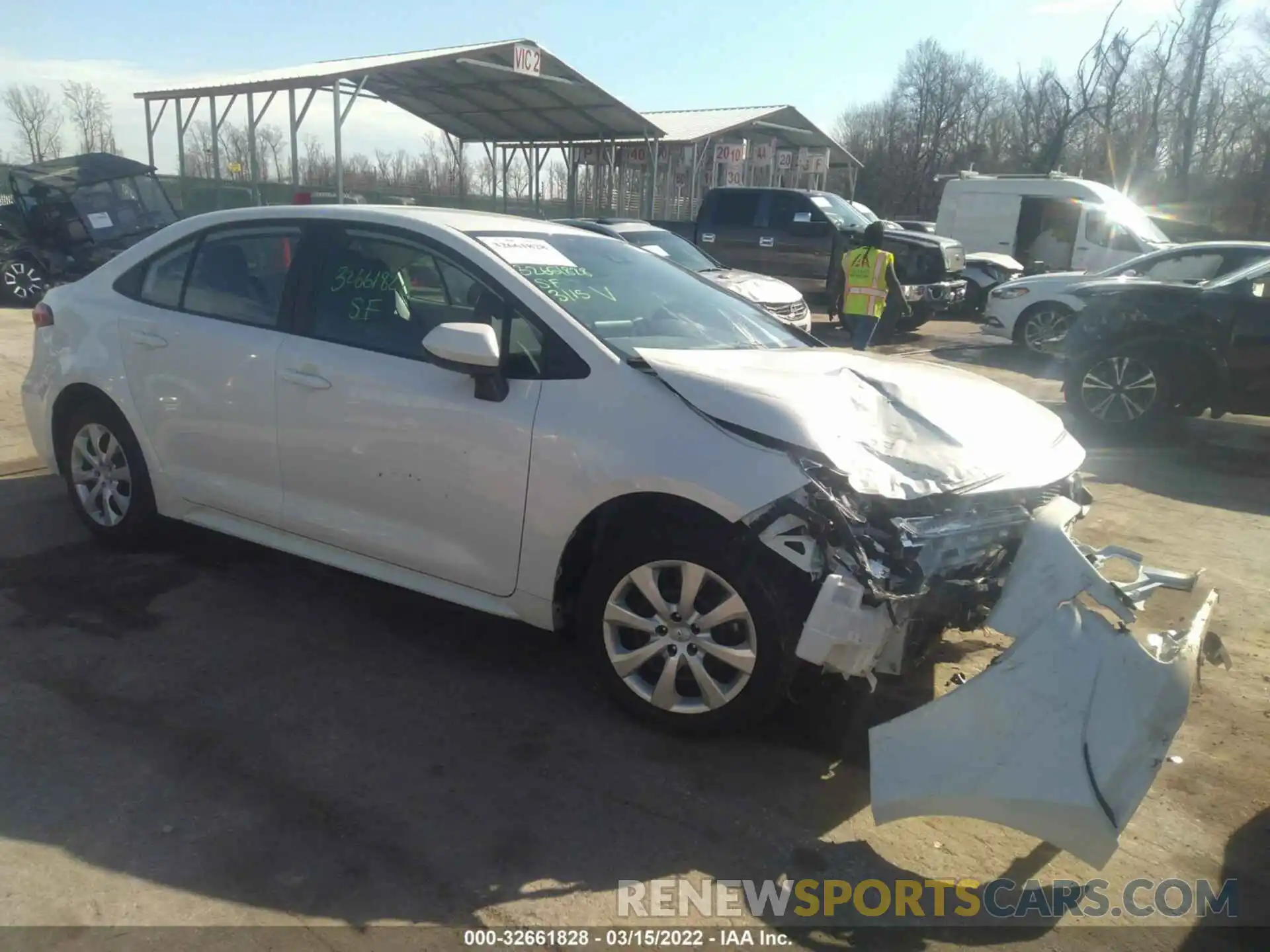 1 Photograph of a damaged car 5YFEPMAE4MP158520 TOYOTA COROLLA 2021