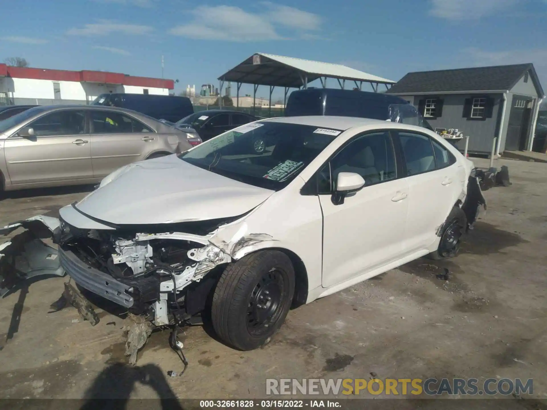 2 Photograph of a damaged car 5YFEPMAE4MP158520 TOYOTA COROLLA 2021