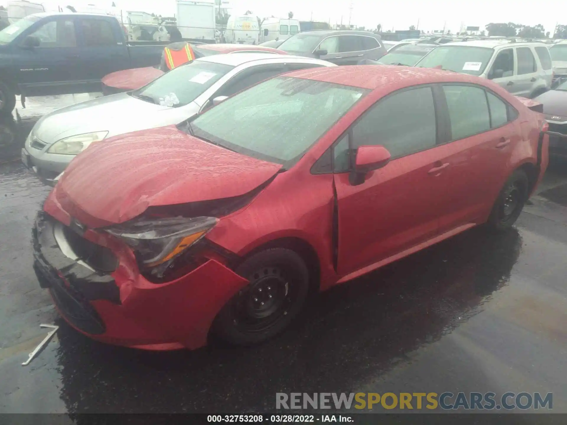 2 Photograph of a damaged car 5YFEPMAE4MP159215 TOYOTA COROLLA 2021