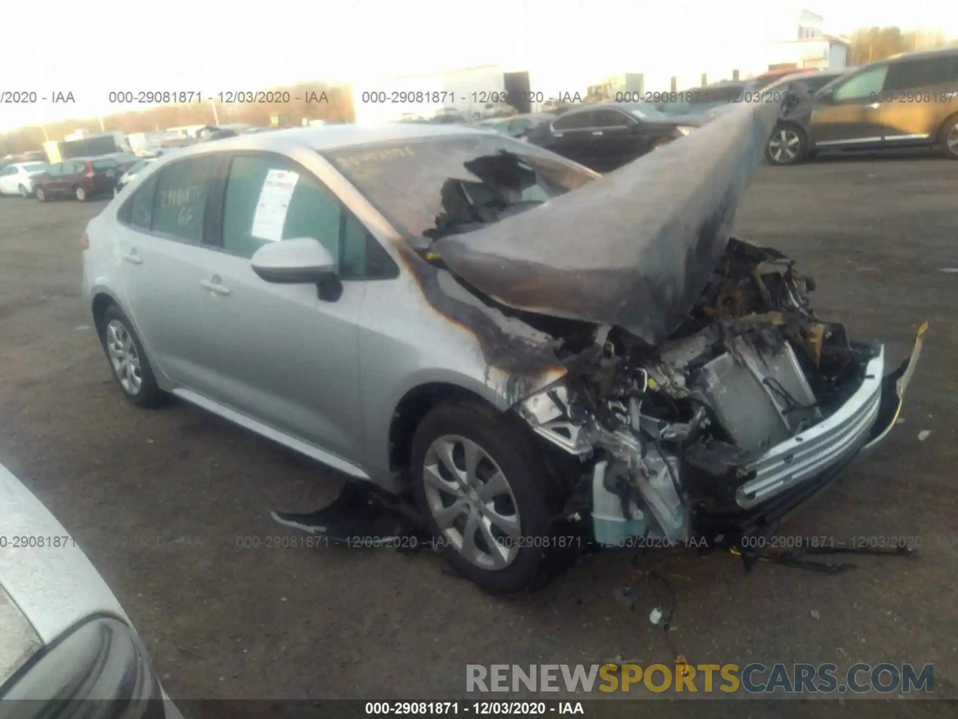 1 Photograph of a damaged car 5YFEPMAE4MP159974 TOYOTA COROLLA 2021