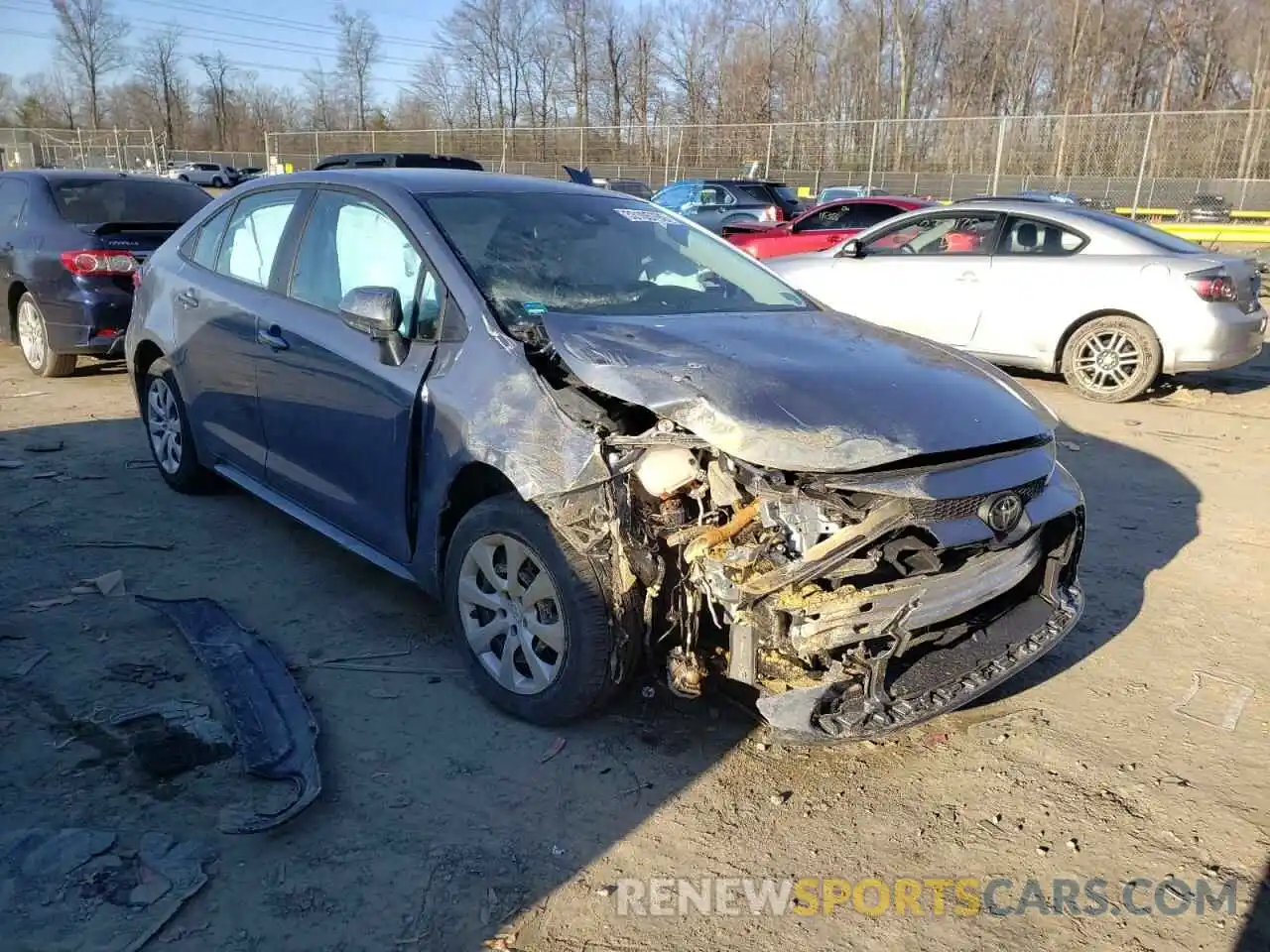 1 Photograph of a damaged car 5YFEPMAE4MP161403 TOYOTA COROLLA 2021