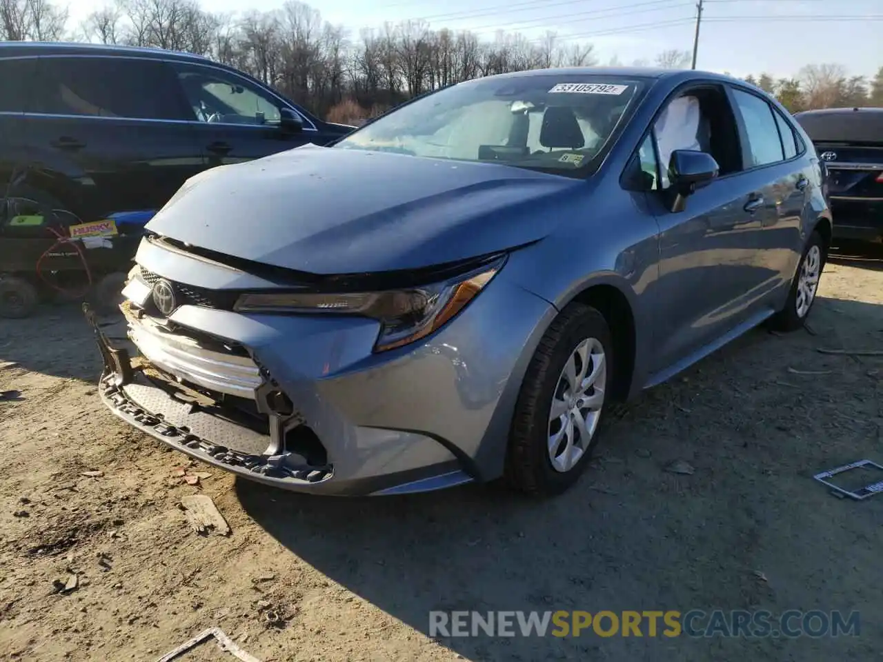 2 Photograph of a damaged car 5YFEPMAE4MP161403 TOYOTA COROLLA 2021