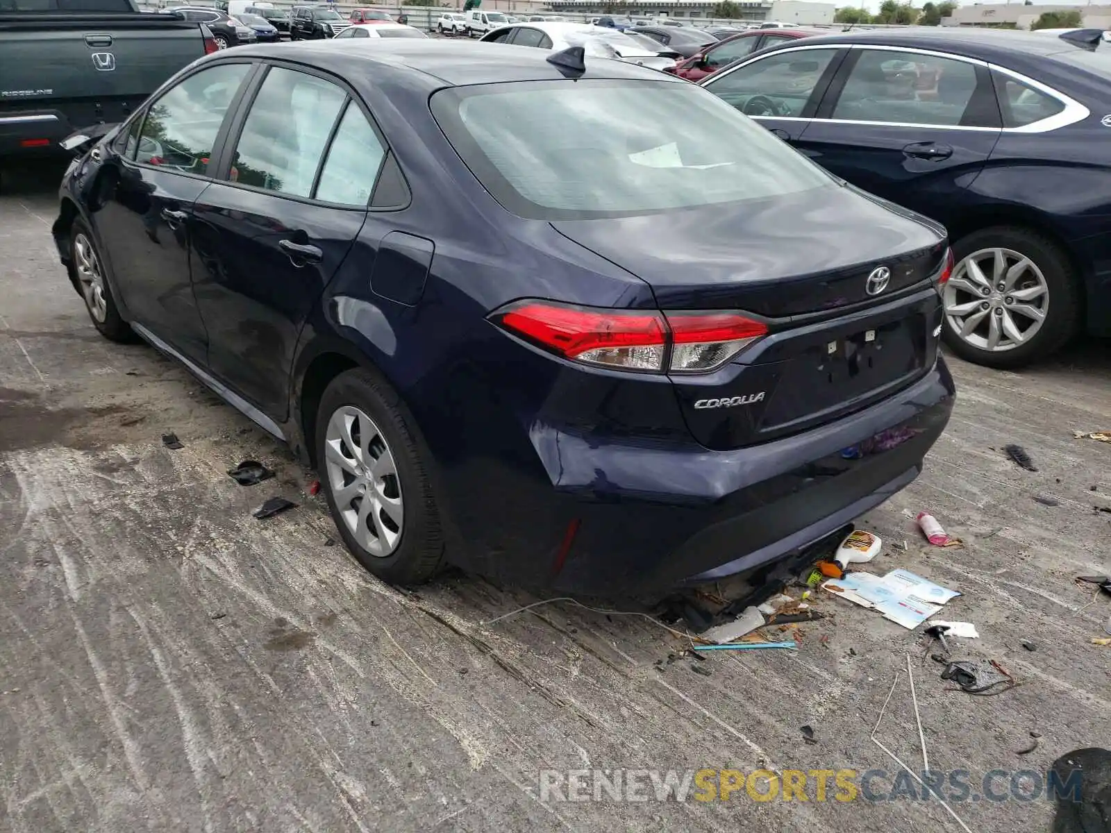 3 Photograph of a damaged car 5YFEPMAE4MP161756 TOYOTA COROLLA 2021