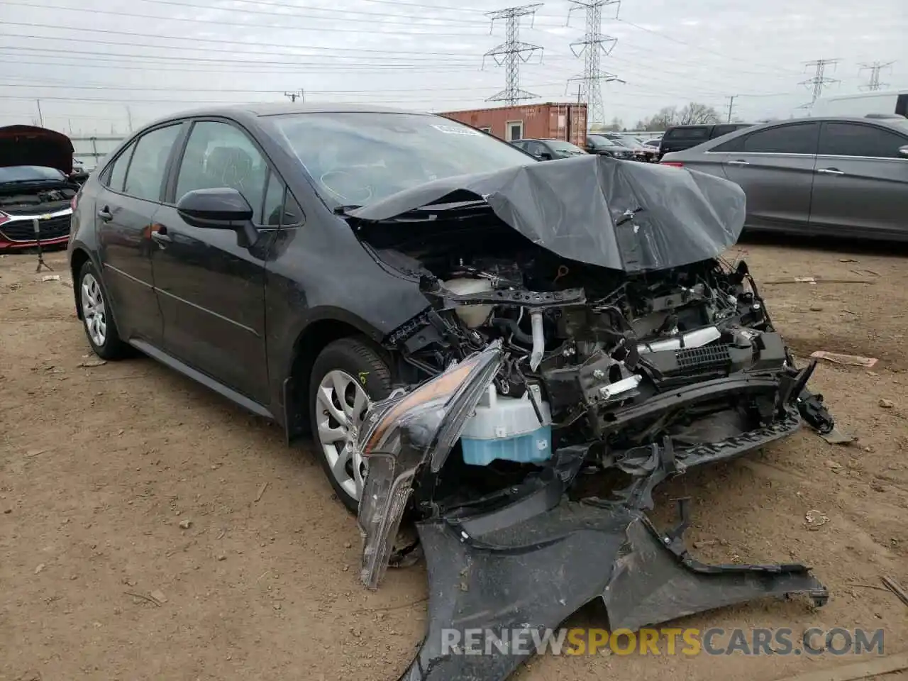 1 Photograph of a damaged car 5YFEPMAE4MP162518 TOYOTA COROLLA 2021