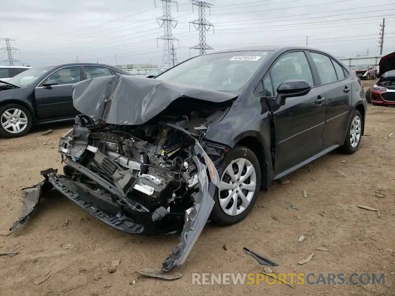 2 Photograph of a damaged car 5YFEPMAE4MP162518 TOYOTA COROLLA 2021