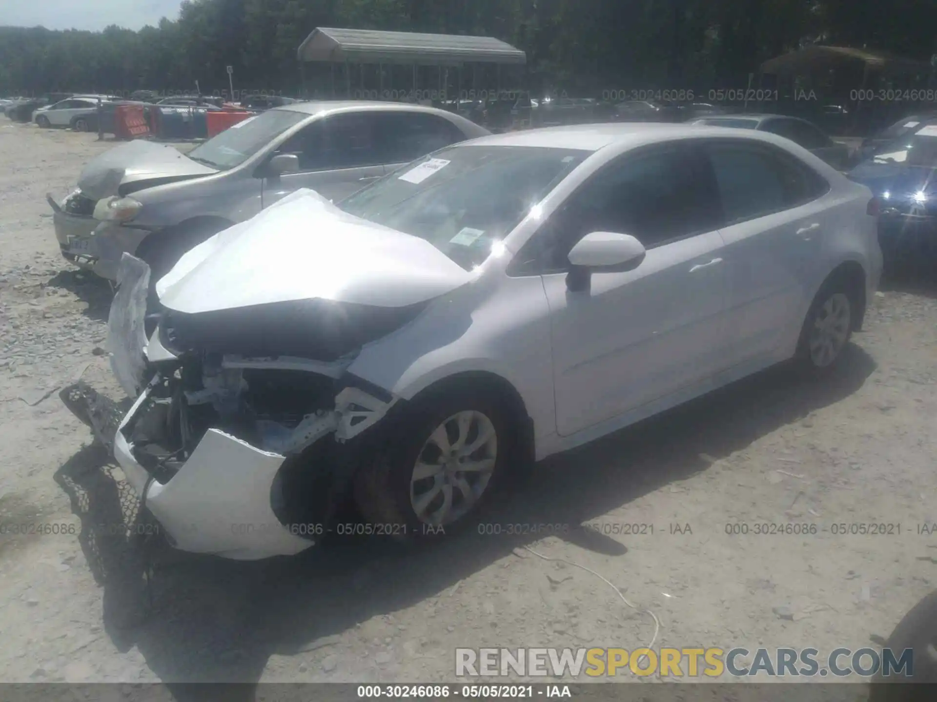 2 Photograph of a damaged car 5YFEPMAE4MP163345 TOYOTA COROLLA 2021