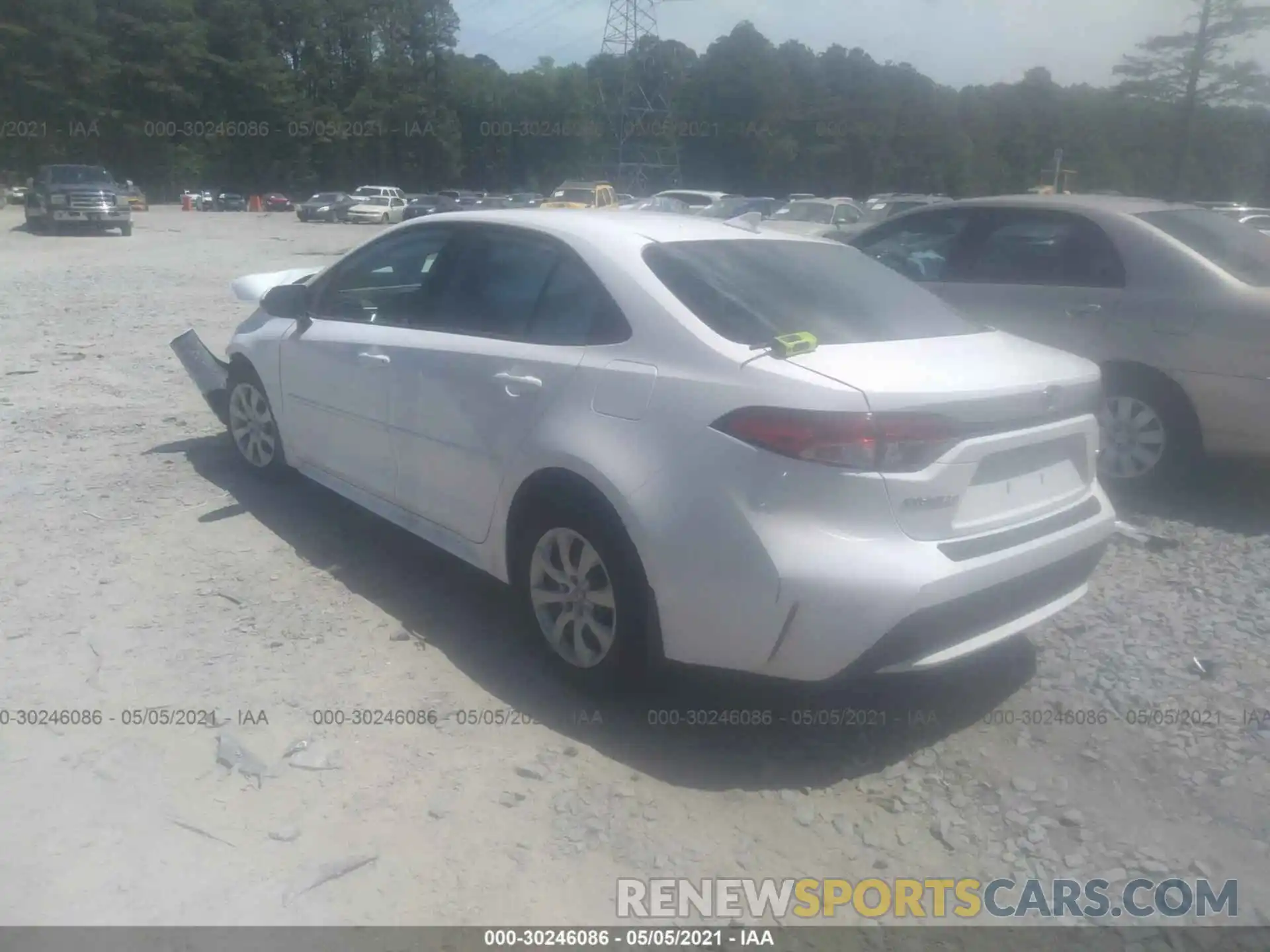 3 Photograph of a damaged car 5YFEPMAE4MP163345 TOYOTA COROLLA 2021