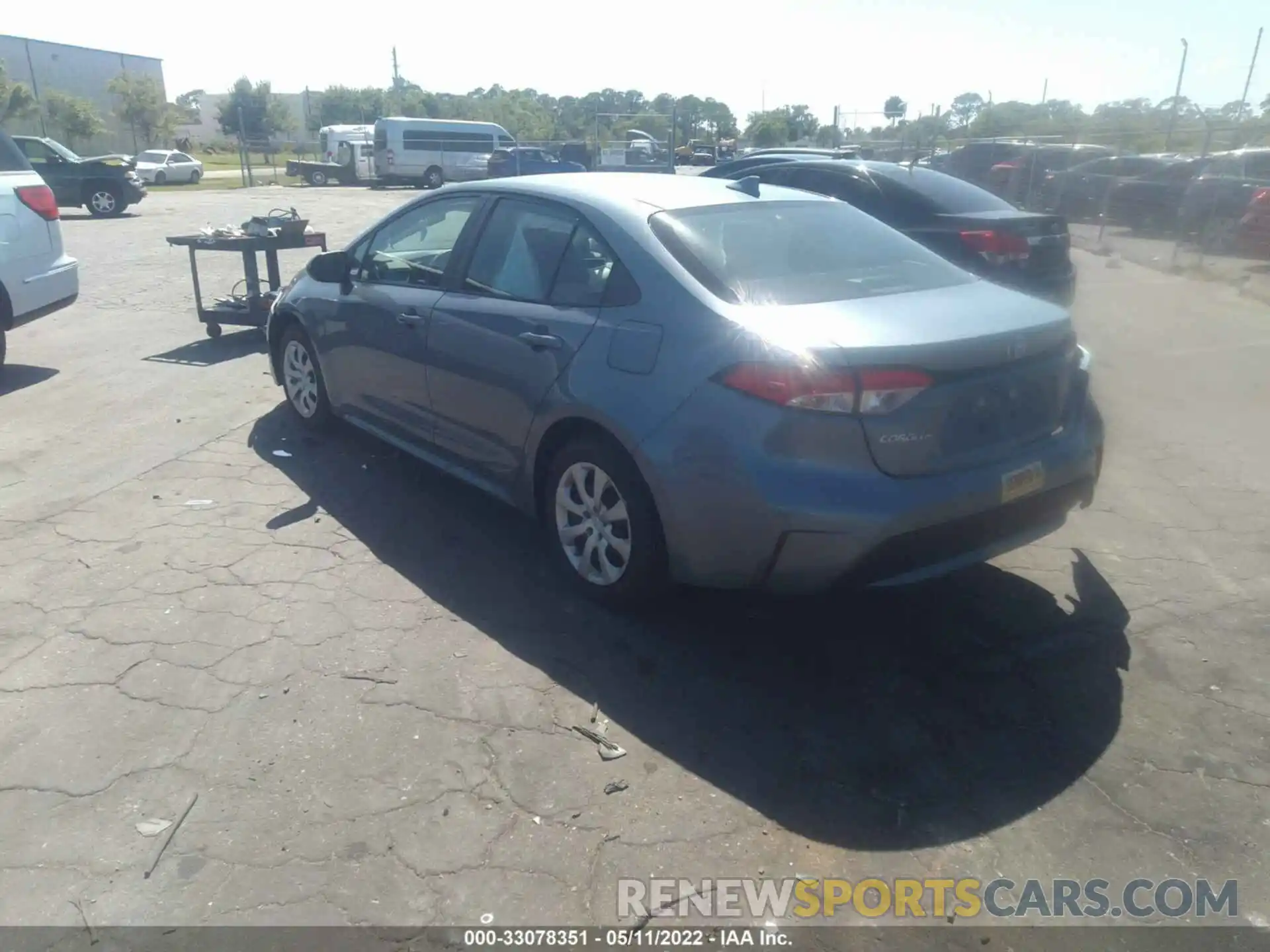 3 Photograph of a damaged car 5YFEPMAE4MP166200 TOYOTA COROLLA 2021