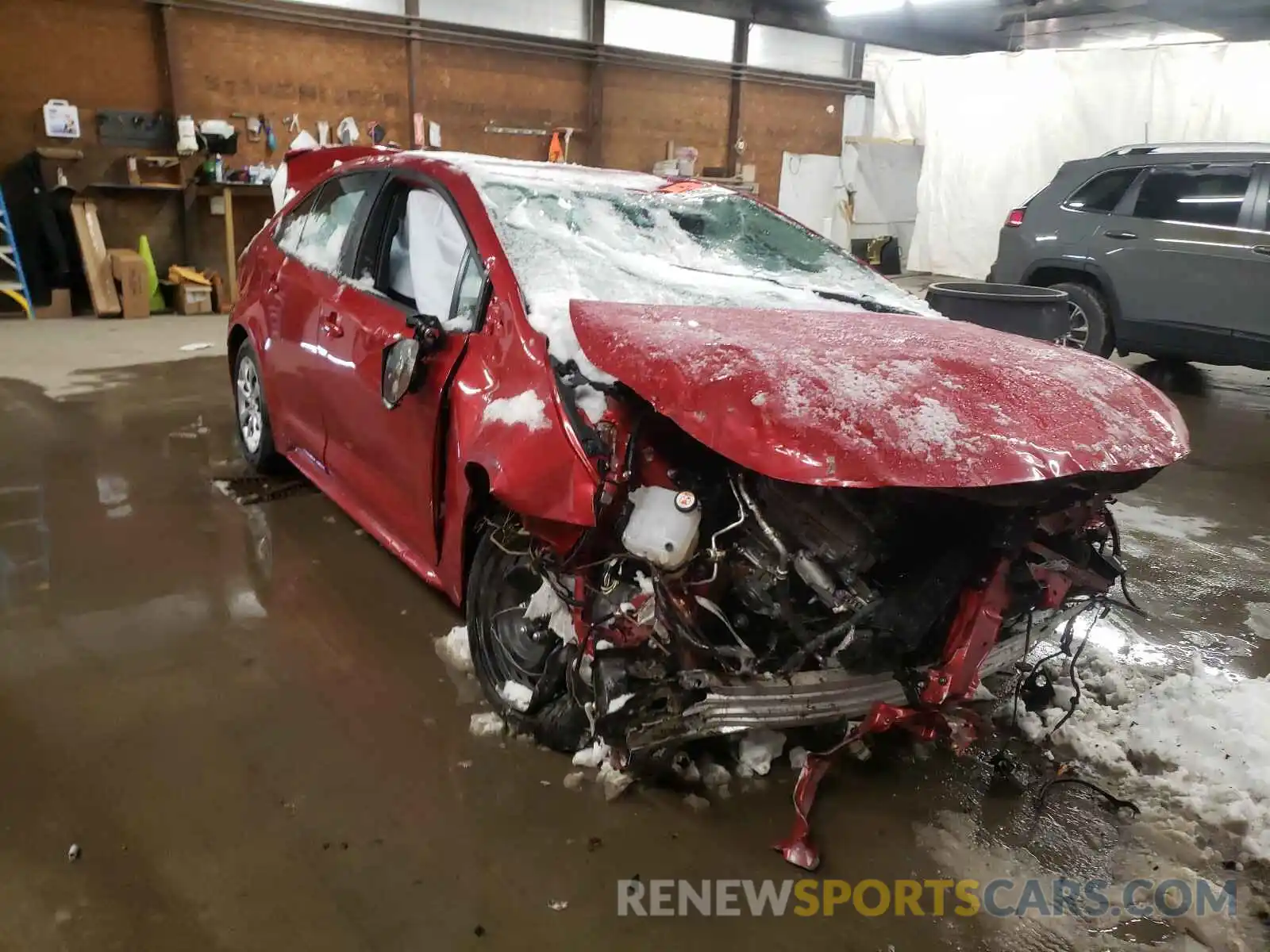 1 Photograph of a damaged car 5YFEPMAE4MP166648 TOYOTA COROLLA 2021