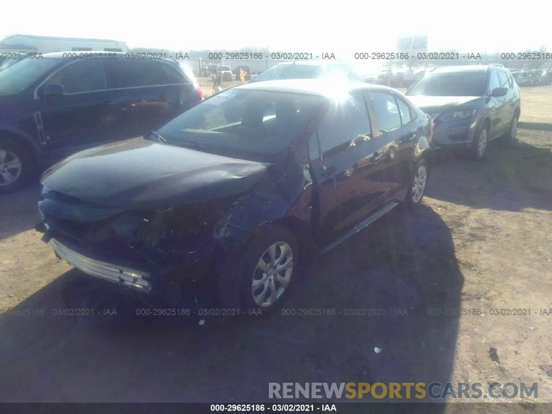 2 Photograph of a damaged car 5YFEPMAE4MP167282 TOYOTA COROLLA 2021