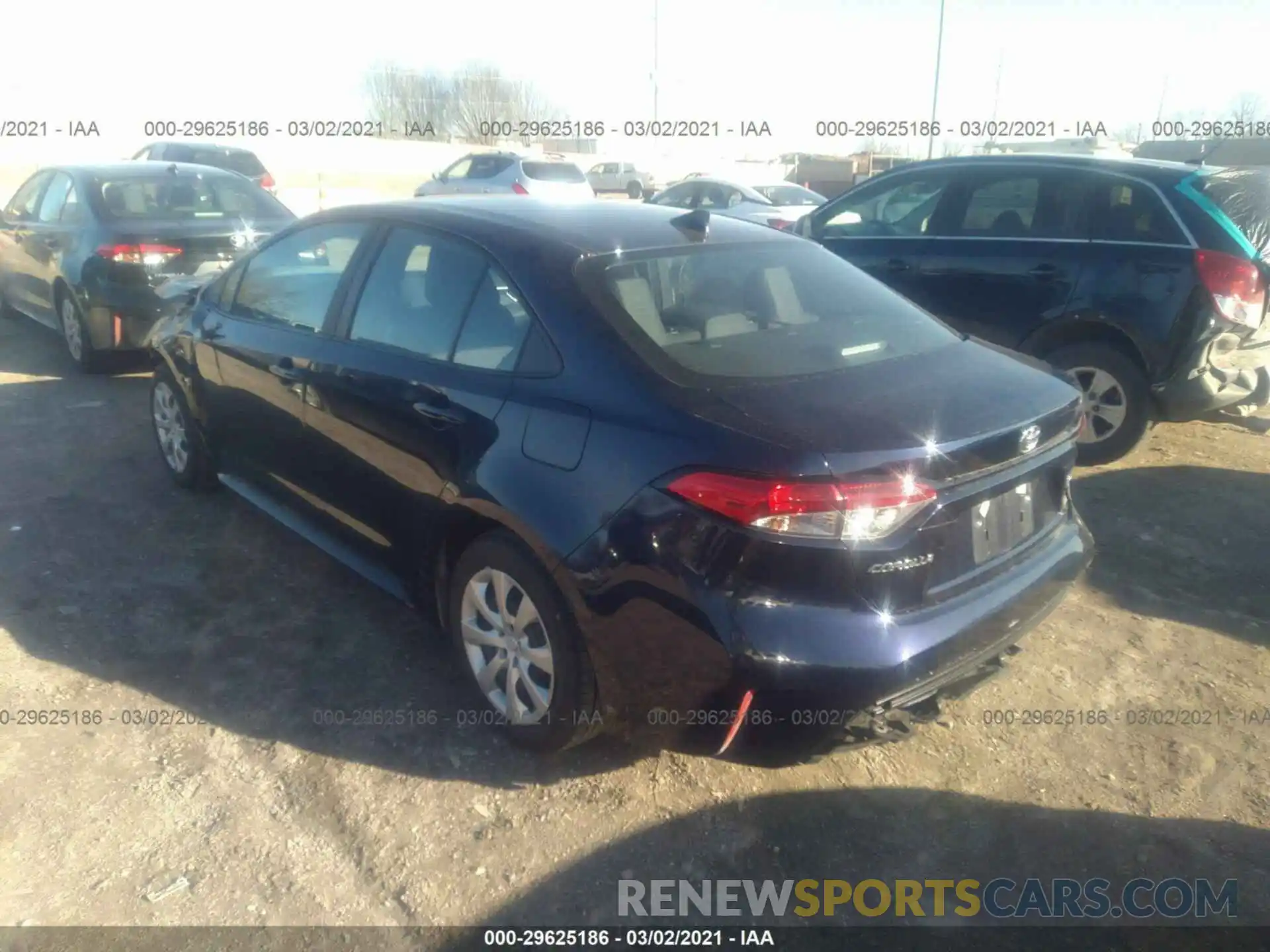 3 Photograph of a damaged car 5YFEPMAE4MP167282 TOYOTA COROLLA 2021