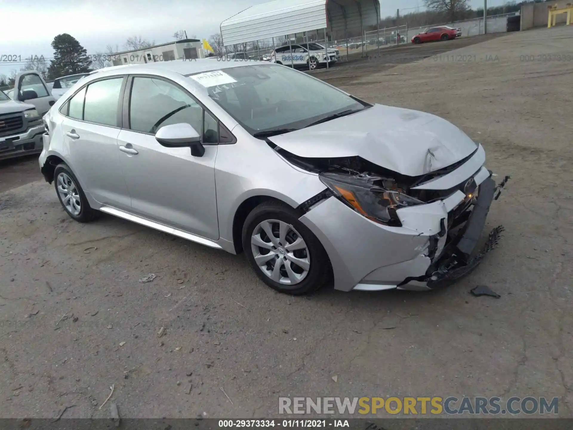 1 Photograph of a damaged car 5YFEPMAE4MP168626 TOYOTA COROLLA 2021