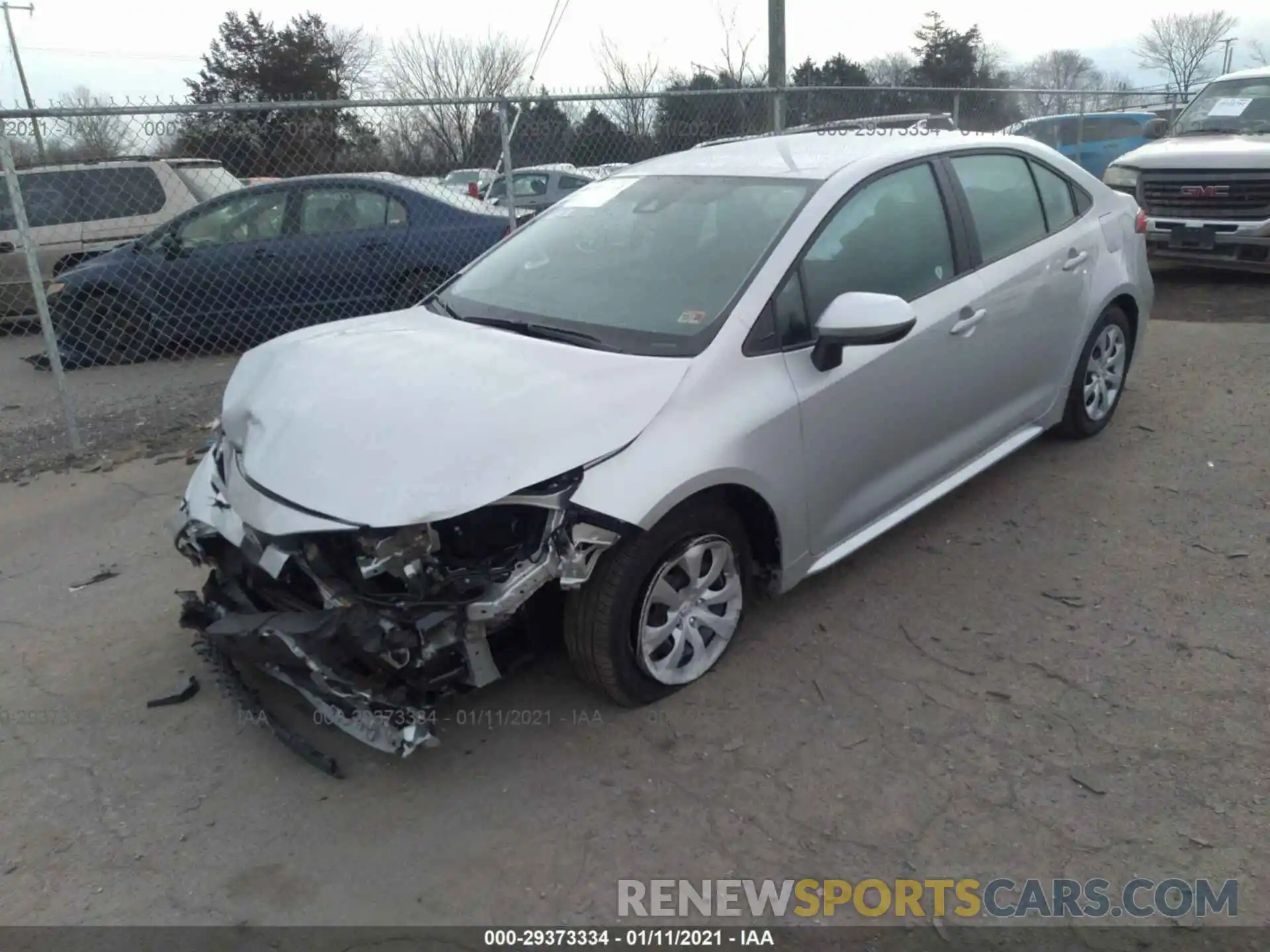 2 Photograph of a damaged car 5YFEPMAE4MP168626 TOYOTA COROLLA 2021