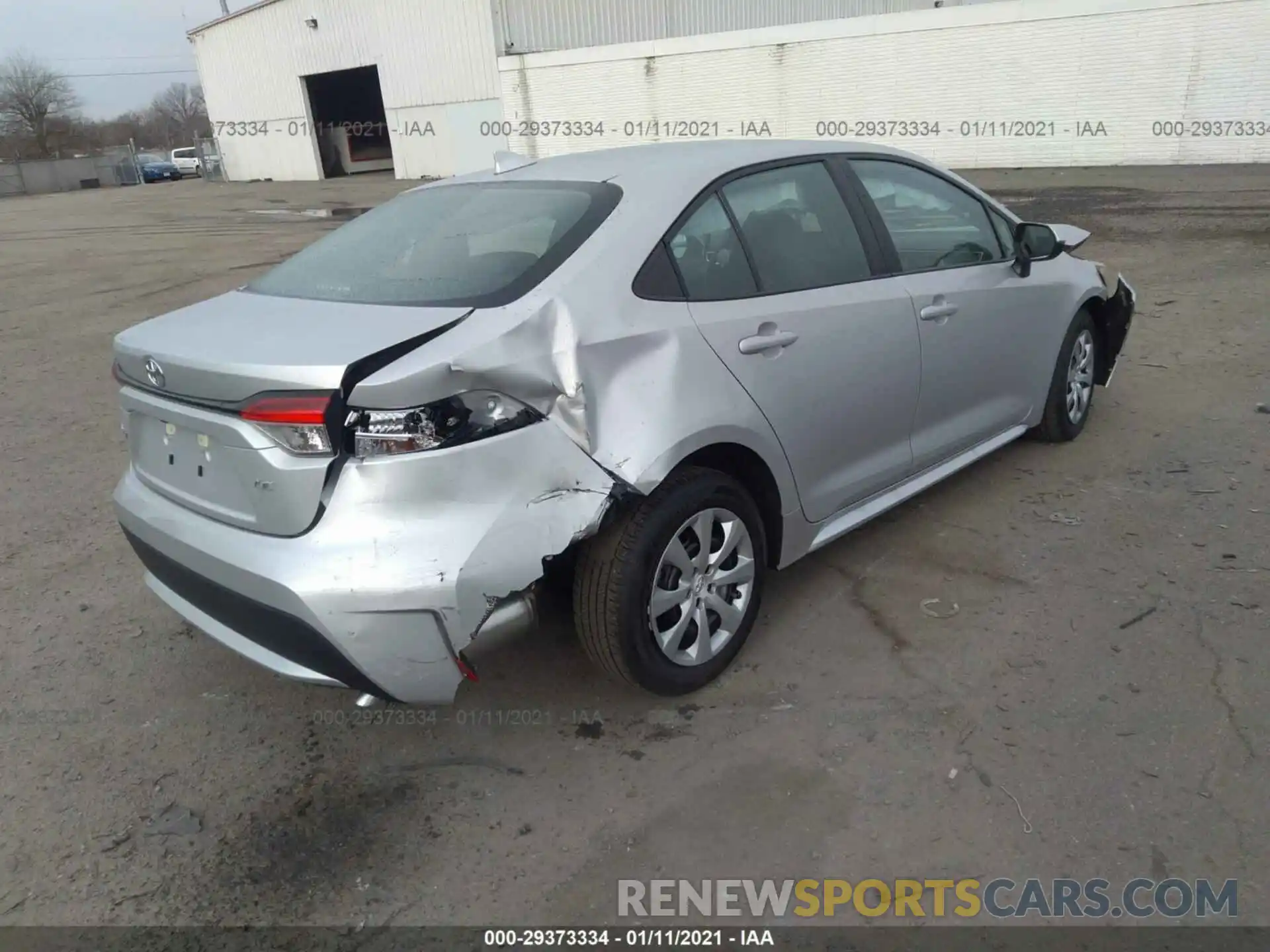 4 Photograph of a damaged car 5YFEPMAE4MP168626 TOYOTA COROLLA 2021