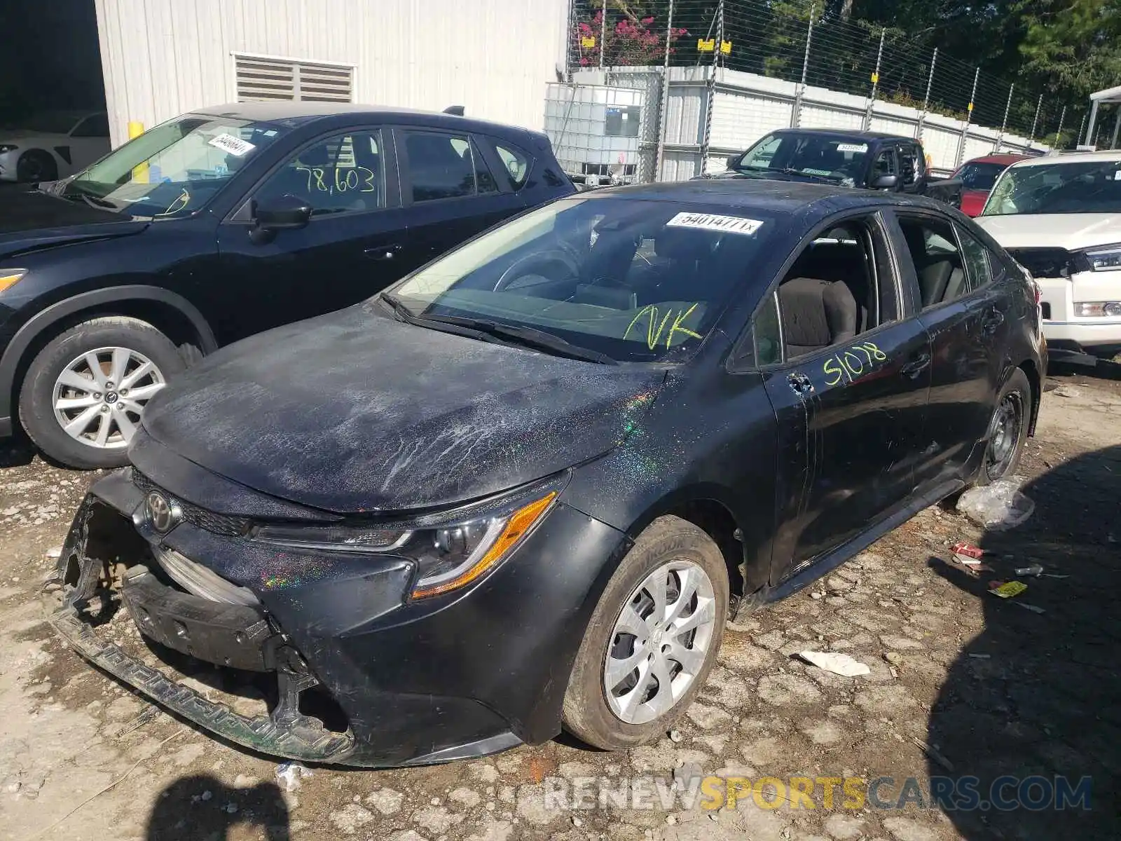 2 Photograph of a damaged car 5YFEPMAE4MP168724 TOYOTA COROLLA 2021