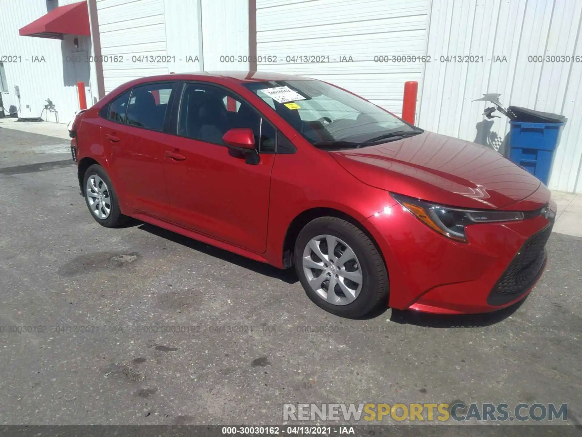 1 Photograph of a damaged car 5YFEPMAE4MP168819 TOYOTA COROLLA 2021