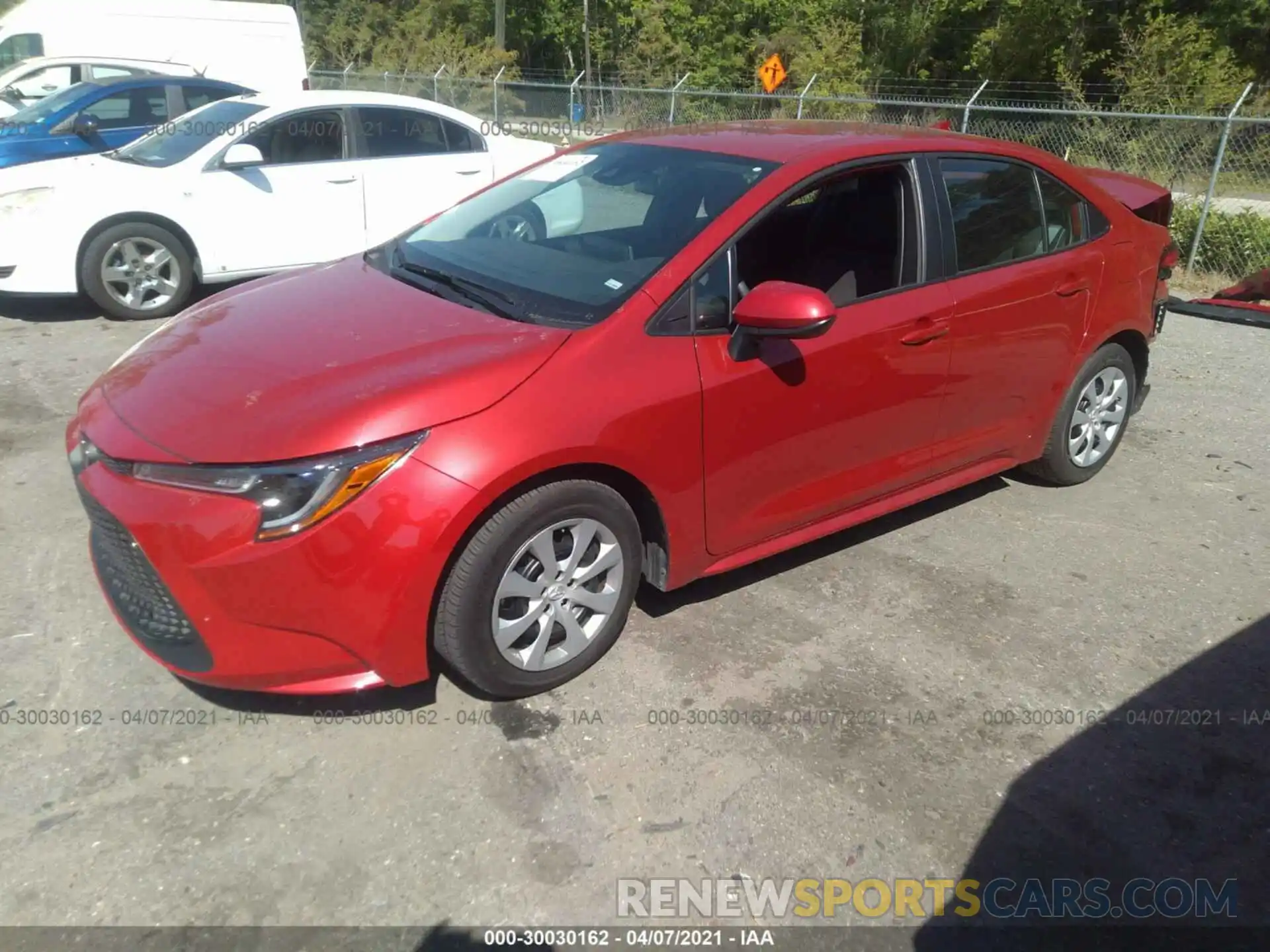 2 Photograph of a damaged car 5YFEPMAE4MP168819 TOYOTA COROLLA 2021