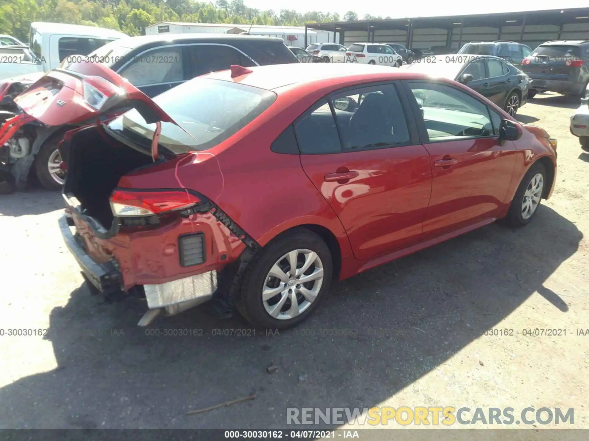 4 Photograph of a damaged car 5YFEPMAE4MP168819 TOYOTA COROLLA 2021