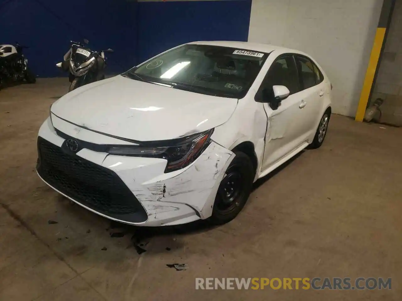 2 Photograph of a damaged car 5YFEPMAE4MP169601 TOYOTA COROLLA 2021