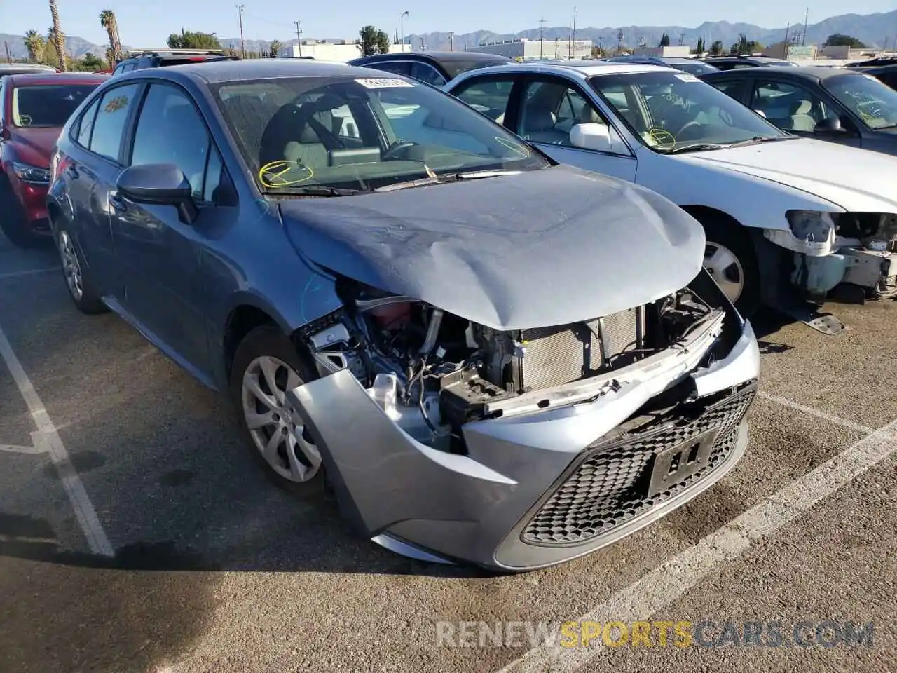 1 Photograph of a damaged car 5YFEPMAE4MP170649 TOYOTA COROLLA 2021