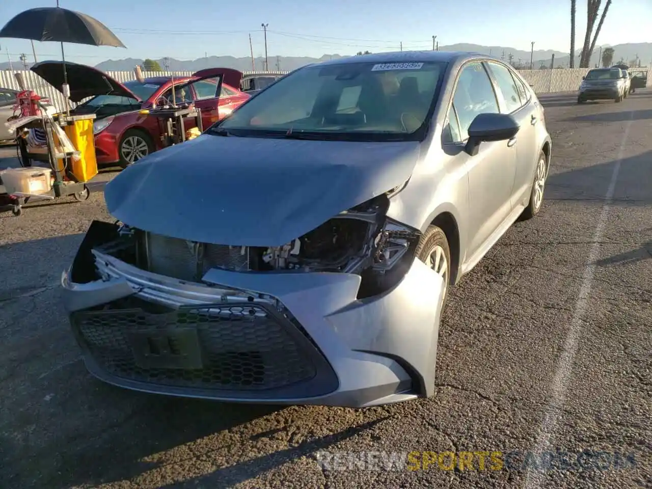 2 Photograph of a damaged car 5YFEPMAE4MP170649 TOYOTA COROLLA 2021