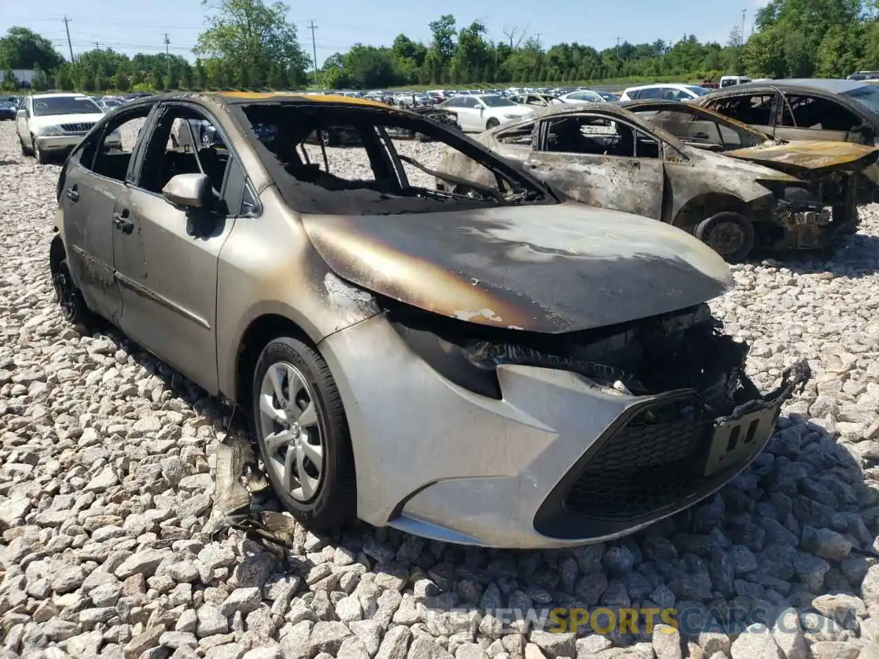 1 Photograph of a damaged car 5YFEPMAE4MP171185 TOYOTA COROLLA 2021