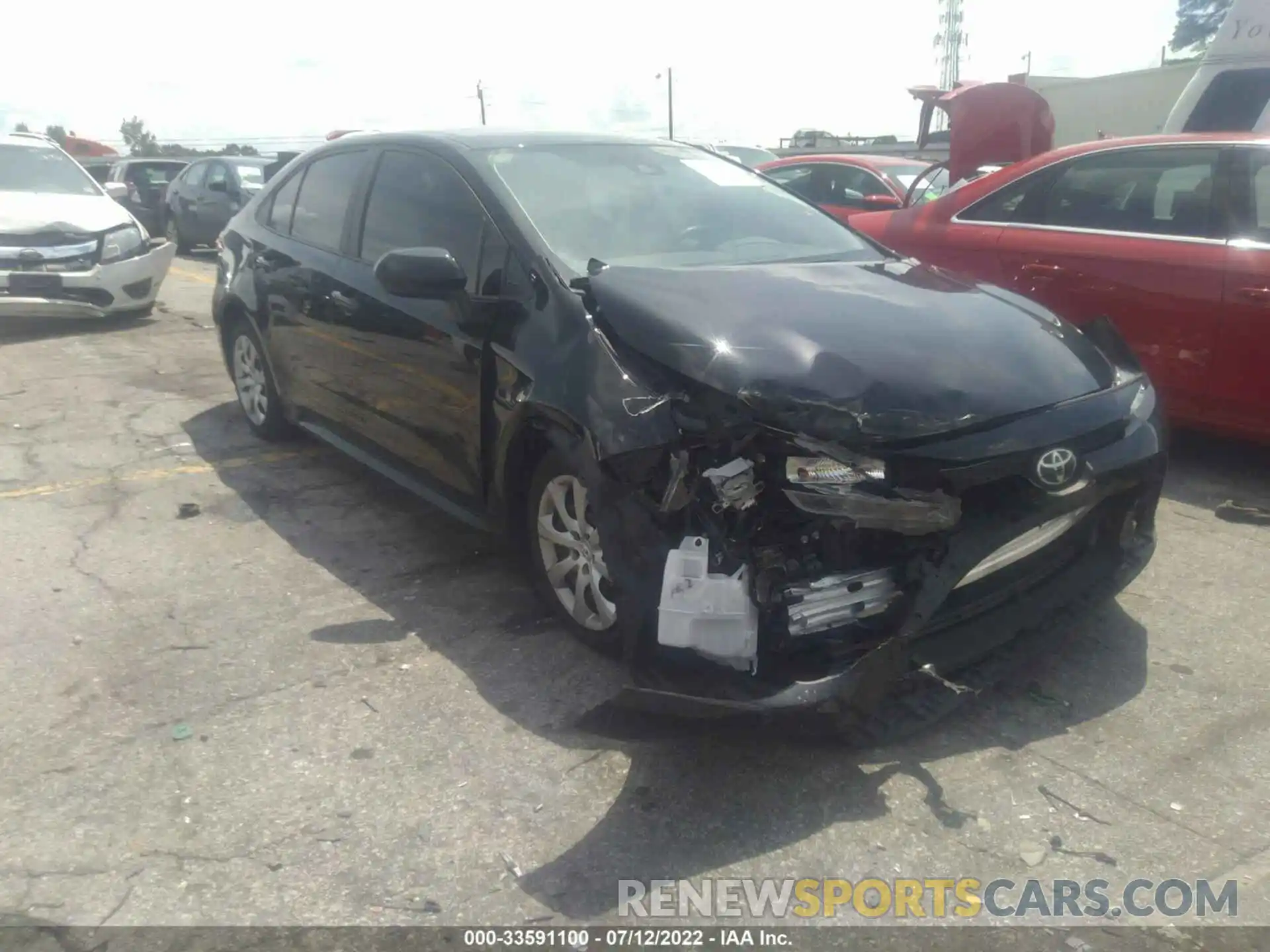 1 Photograph of a damaged car 5YFEPMAE4MP172191 TOYOTA COROLLA 2021