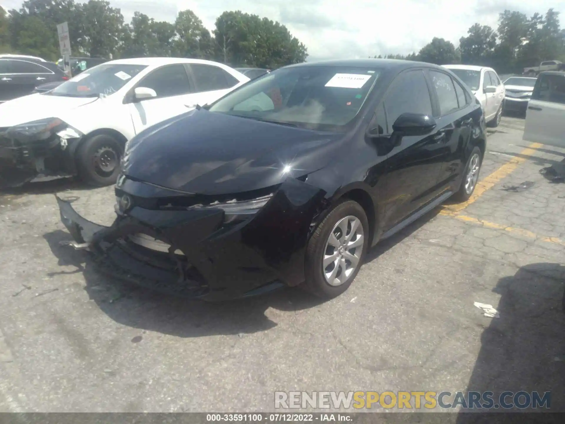 2 Photograph of a damaged car 5YFEPMAE4MP172191 TOYOTA COROLLA 2021