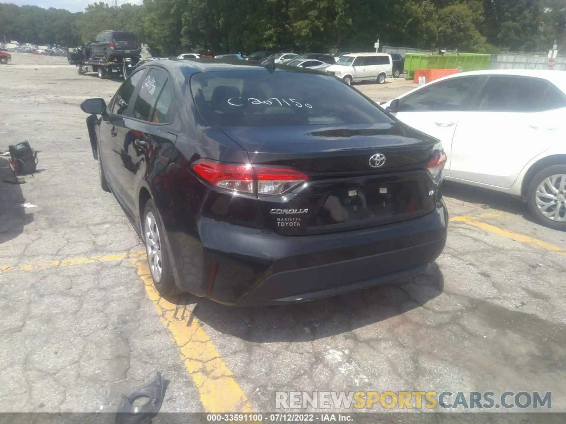 3 Photograph of a damaged car 5YFEPMAE4MP172191 TOYOTA COROLLA 2021