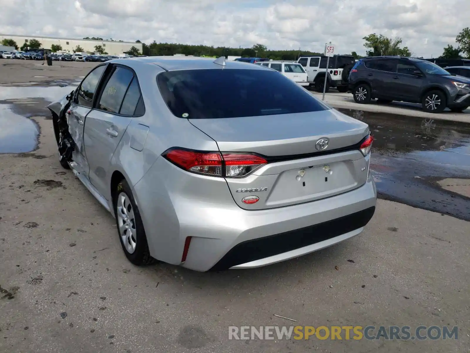 3 Photograph of a damaged car 5YFEPMAE4MP174202 TOYOTA COROLLA 2021