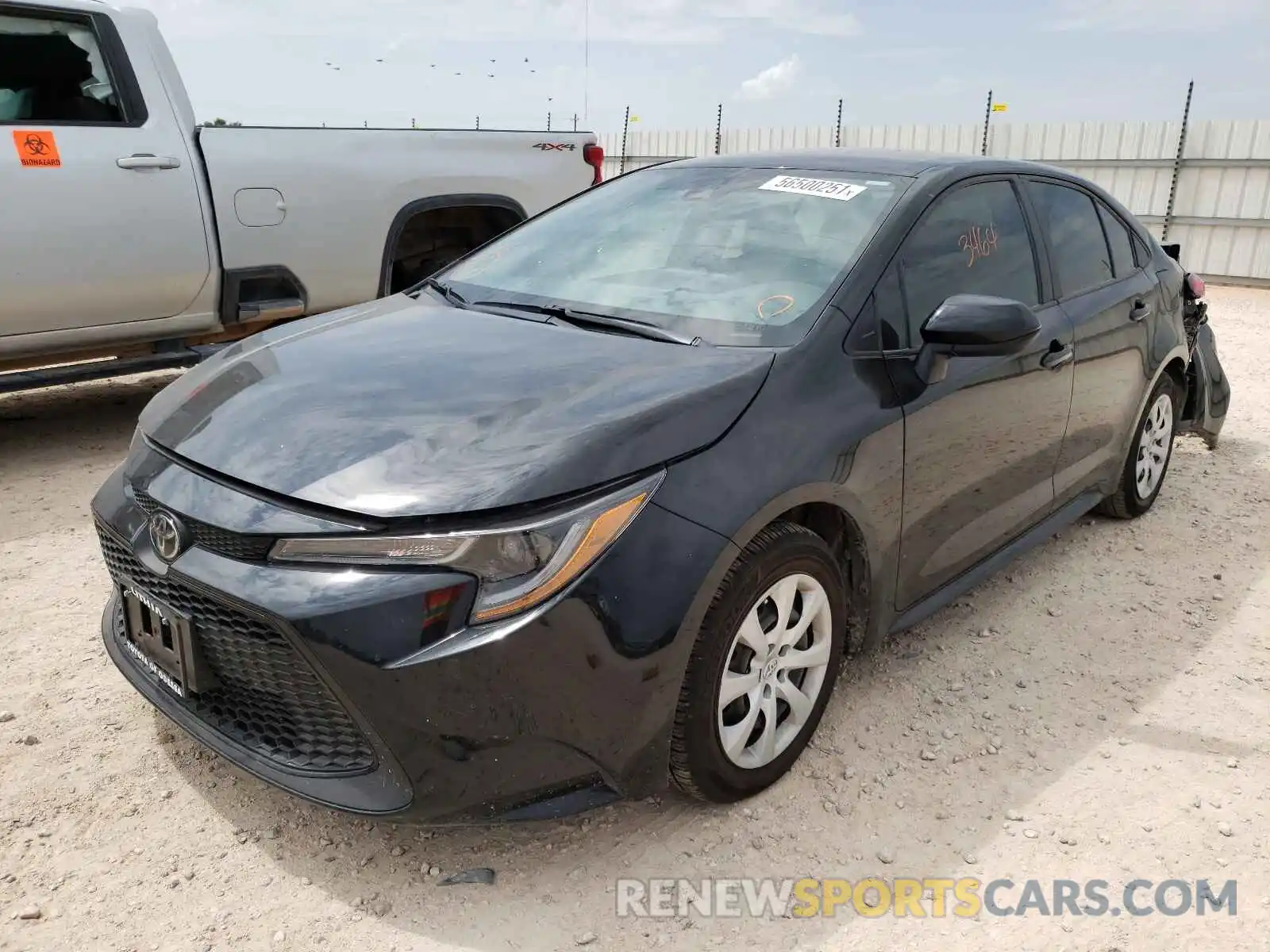 2 Photograph of a damaged car 5YFEPMAE4MP174541 TOYOTA COROLLA 2021