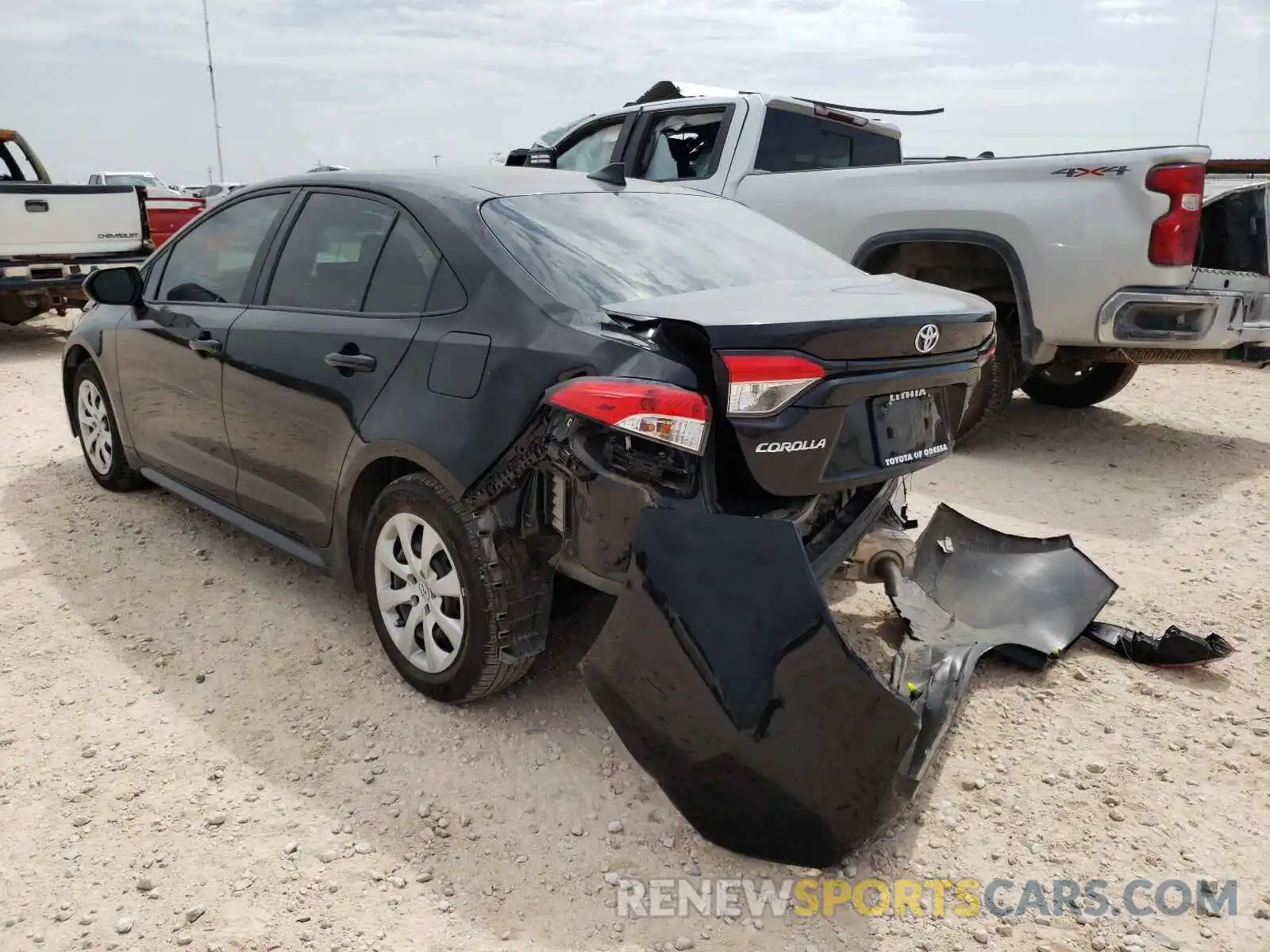 3 Photograph of a damaged car 5YFEPMAE4MP174541 TOYOTA COROLLA 2021