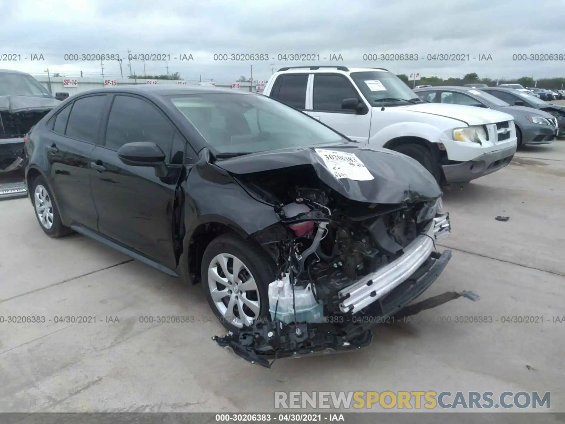 1 Photograph of a damaged car 5YFEPMAE4MP175317 TOYOTA COROLLA 2021