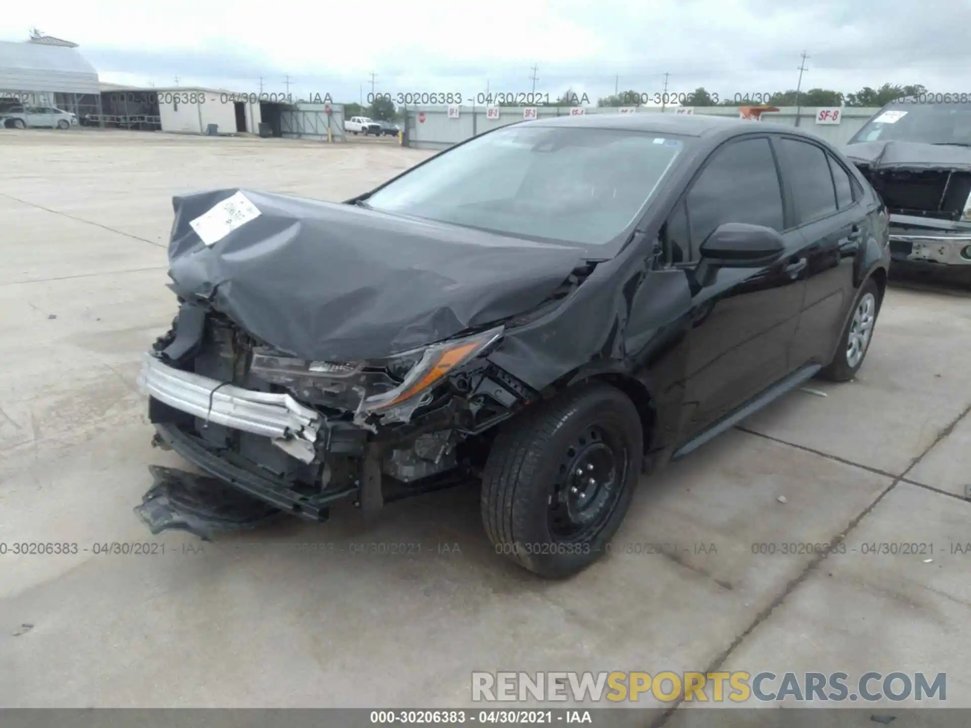 2 Photograph of a damaged car 5YFEPMAE4MP175317 TOYOTA COROLLA 2021