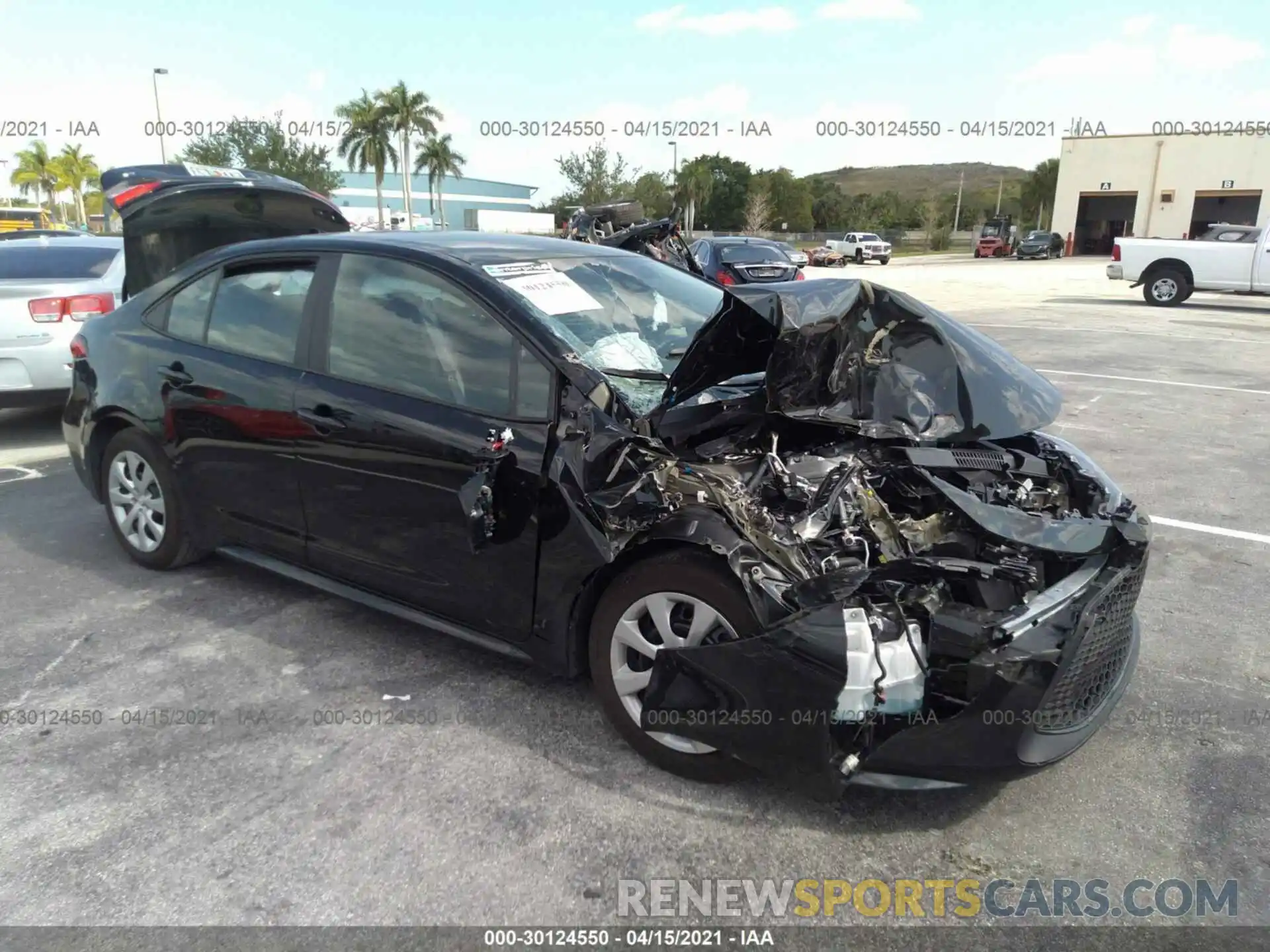 1 Photograph of a damaged car 5YFEPMAE4MP177617 TOYOTA COROLLA 2021