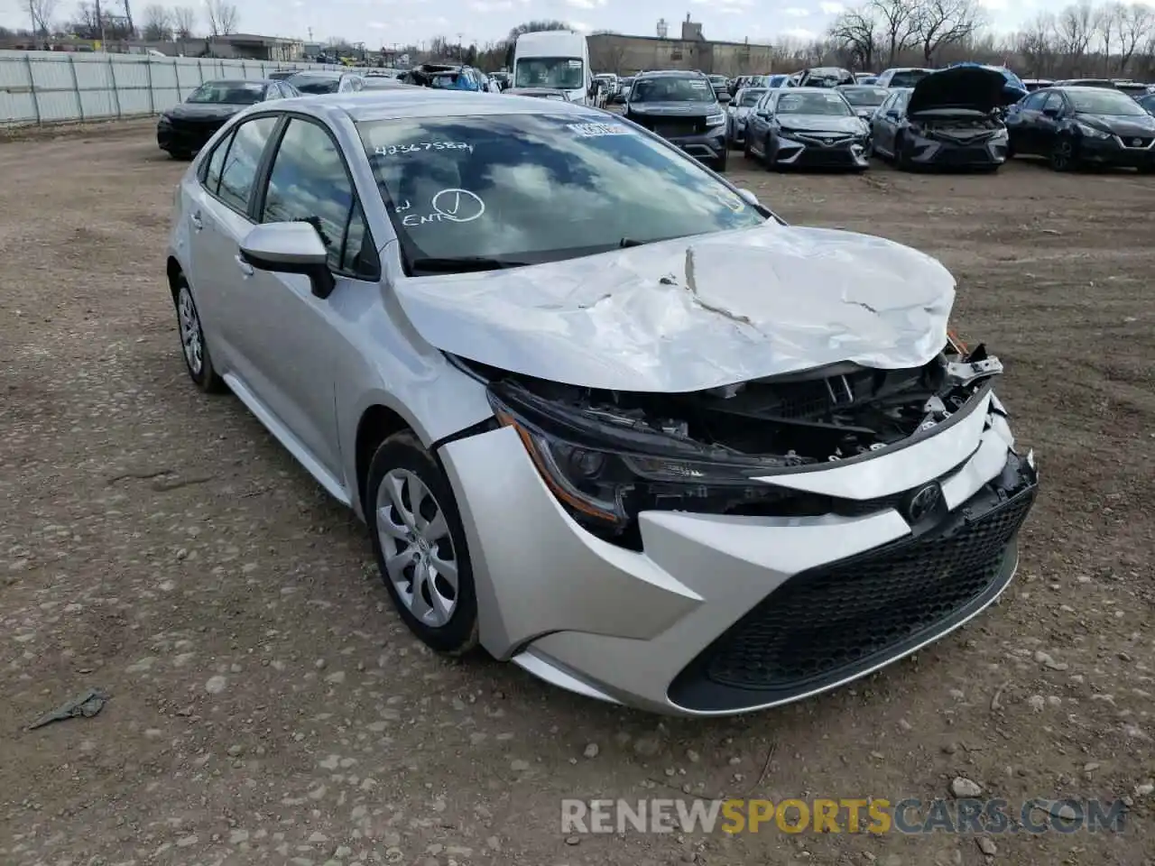 1 Photograph of a damaged car 5YFEPMAE4MP178105 TOYOTA COROLLA 2021