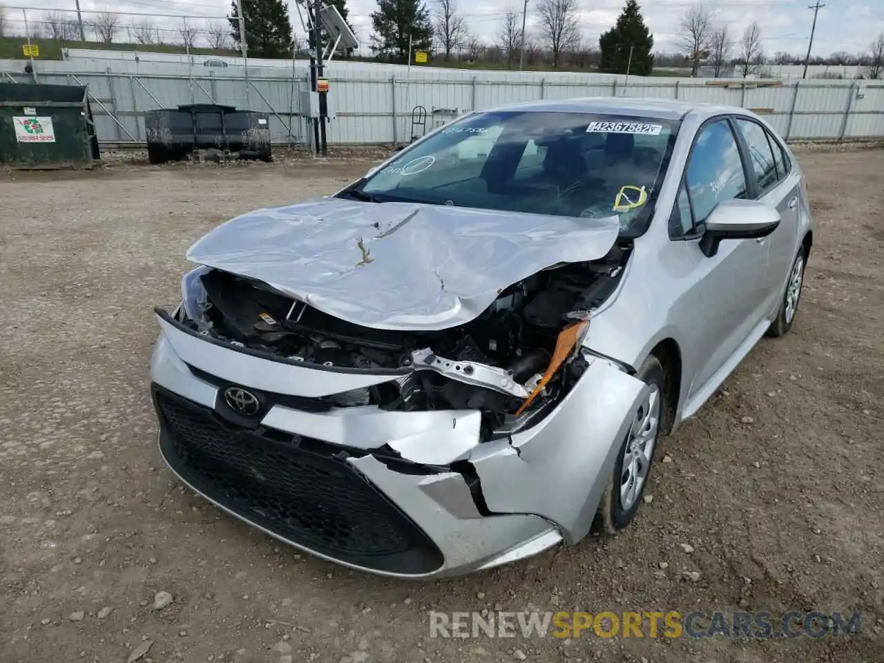 2 Photograph of a damaged car 5YFEPMAE4MP178105 TOYOTA COROLLA 2021