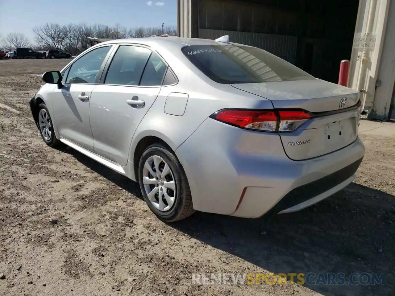 3 Photograph of a damaged car 5YFEPMAE4MP178105 TOYOTA COROLLA 2021