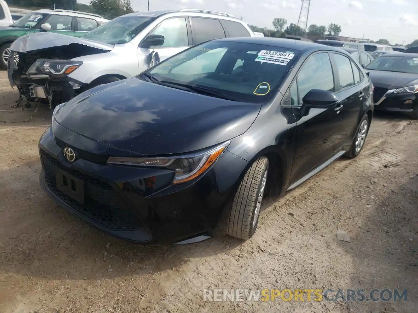 2 Photograph of a damaged car 5YFEPMAE4MP178346 TOYOTA COROLLA 2021