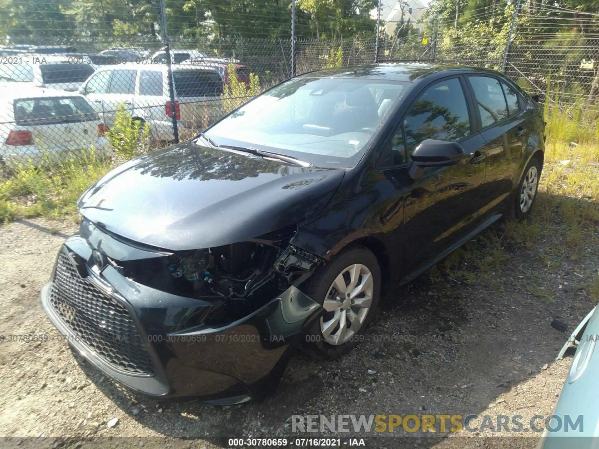 2 Photograph of a damaged car 5YFEPMAE4MP178685 TOYOTA COROLLA 2021