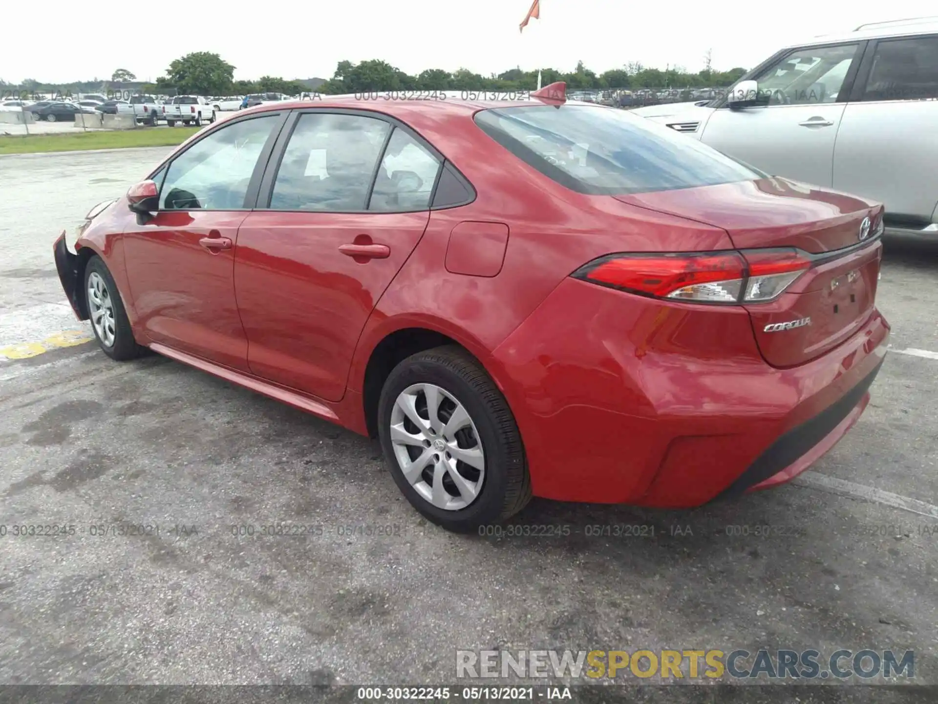 3 Photograph of a damaged car 5YFEPMAE4MP179402 TOYOTA COROLLA 2021