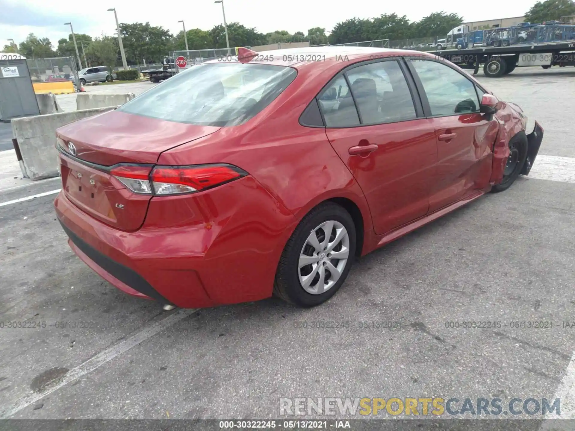 4 Photograph of a damaged car 5YFEPMAE4MP179402 TOYOTA COROLLA 2021