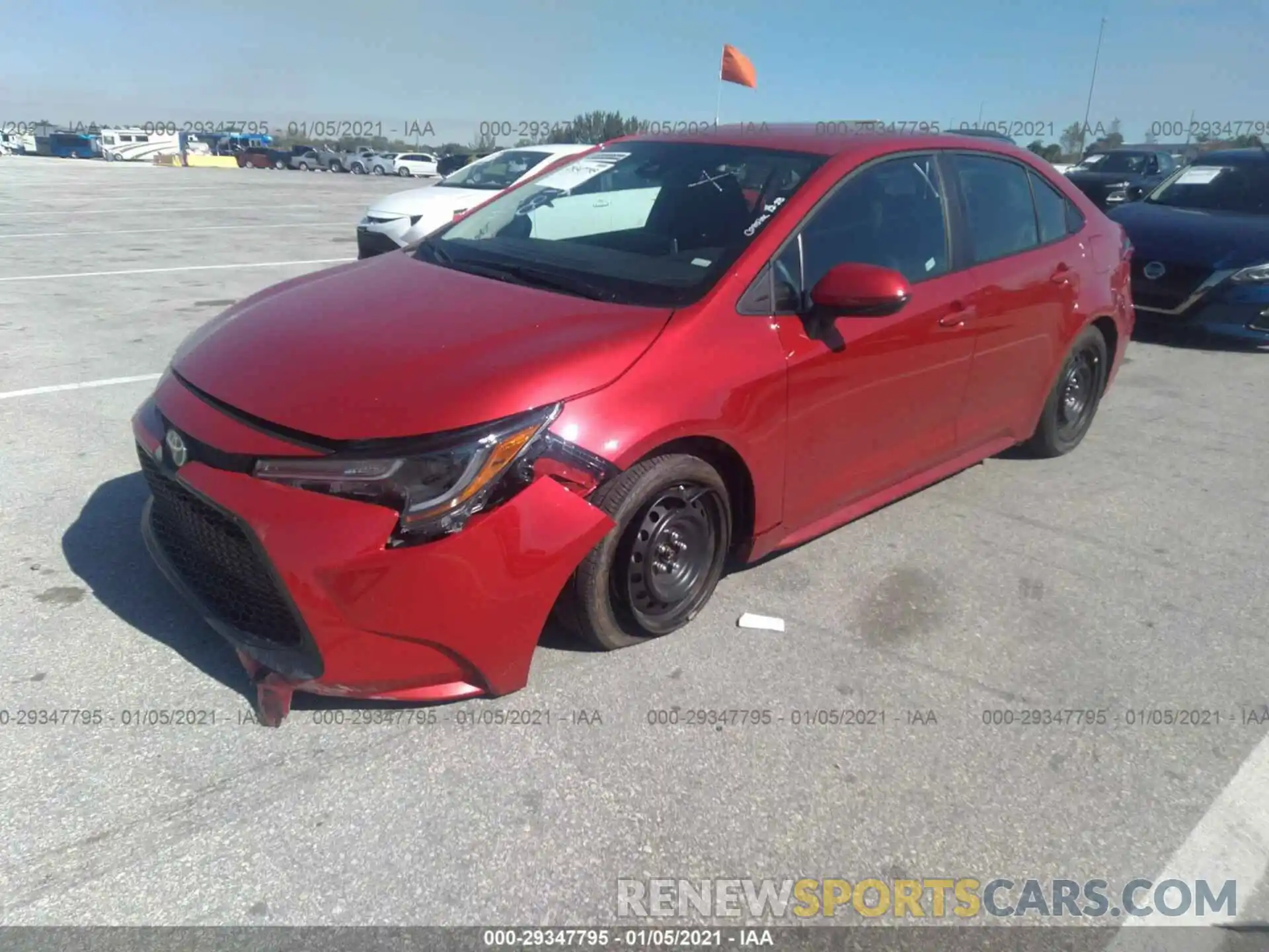 2 Photograph of a damaged car 5YFEPMAE4MP180100 TOYOTA COROLLA 2021